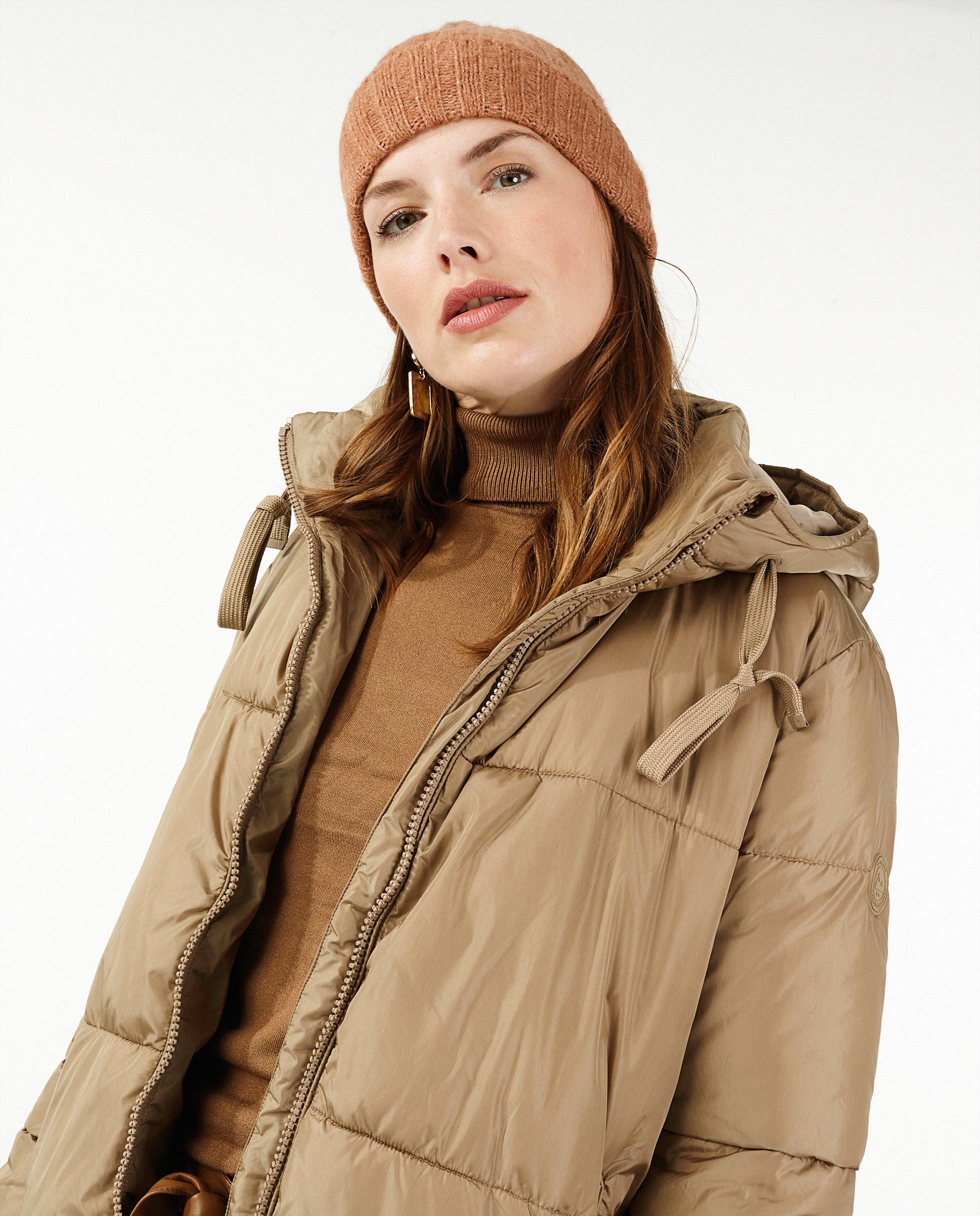 Donsjassen - Beige puffer jacket Sora