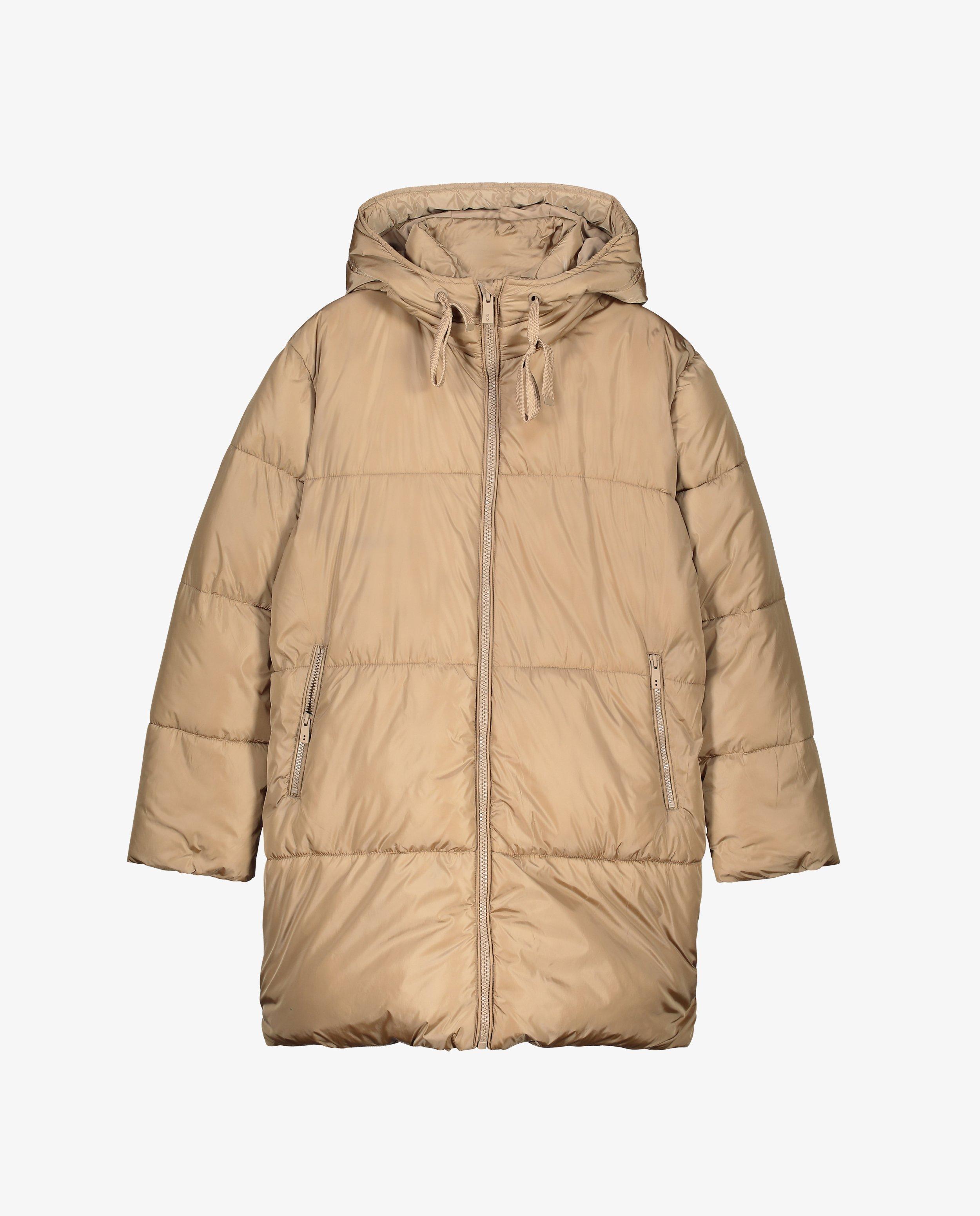 Donsjassen - Beige puffer jacket Sora