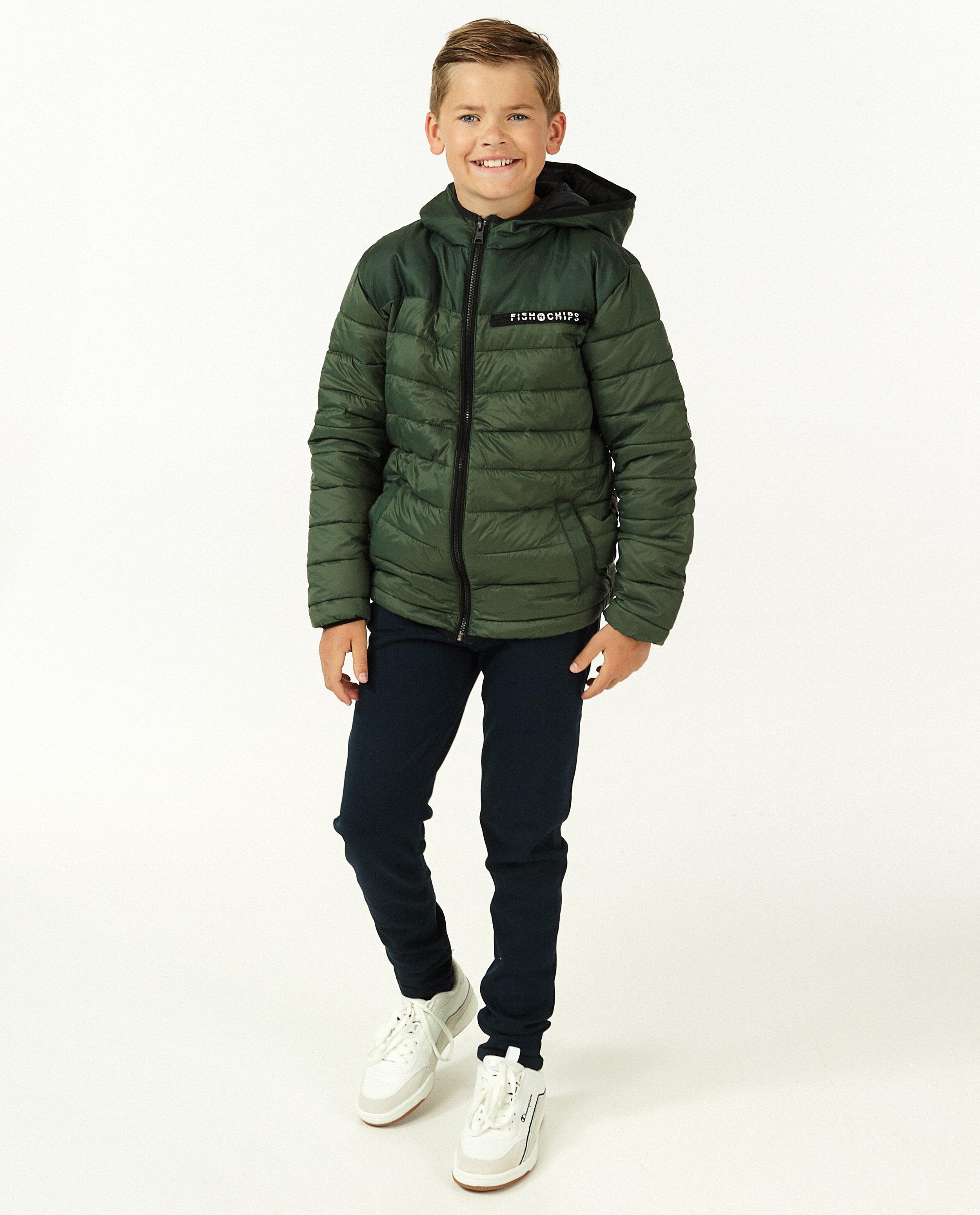 Groene donsjas, 7-14 jaar - null - Fish & Chips