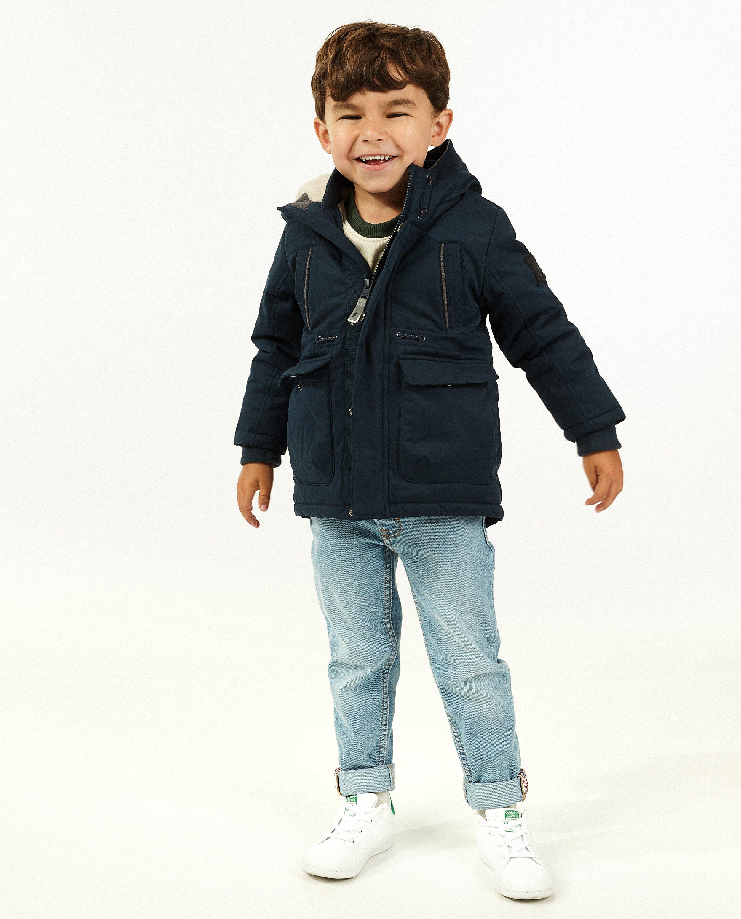 Manteau d’hiver kaki - à capuchon - Kidz Nation