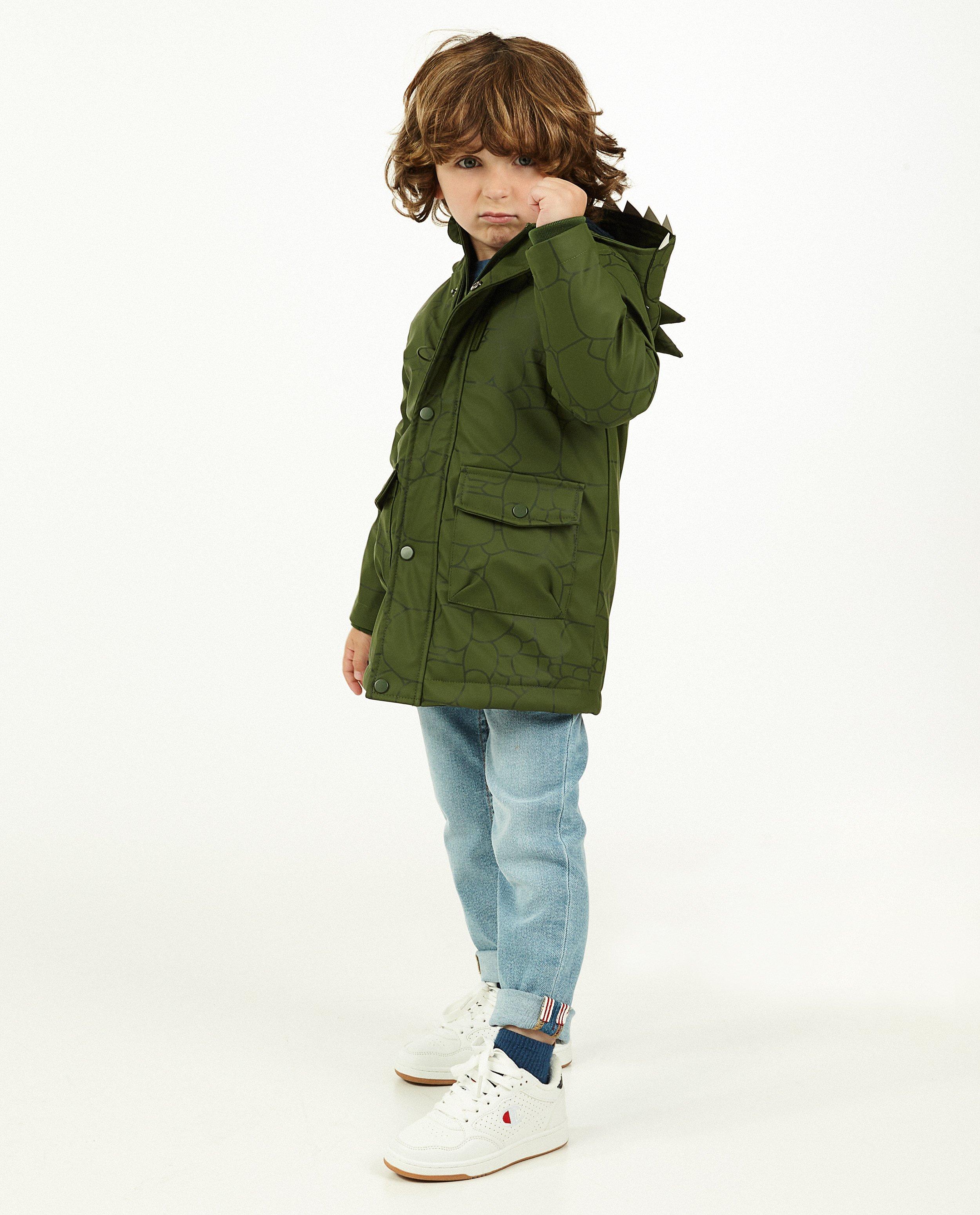 Veste de pluie verte - crocodile - imperméable - Kidz Nation