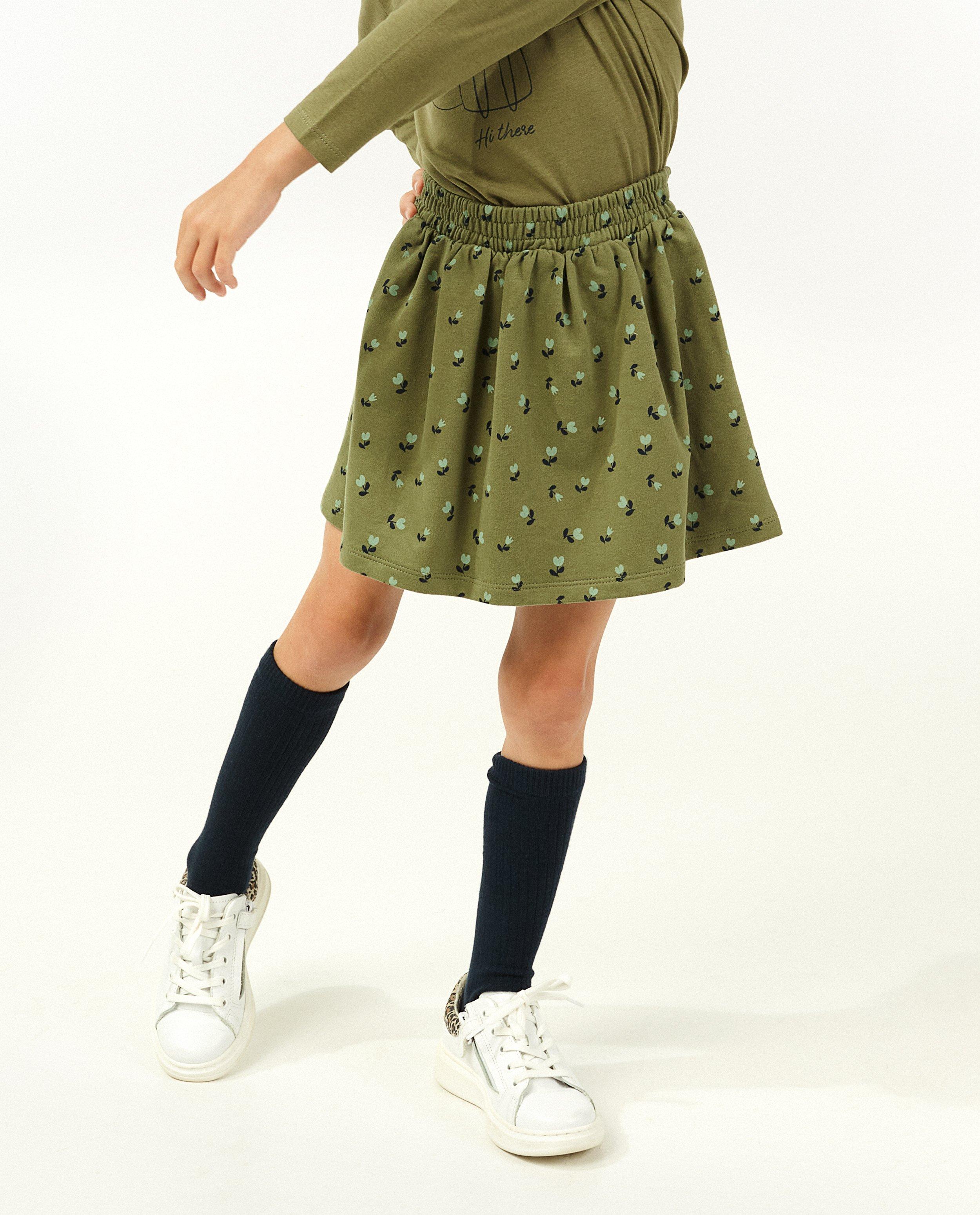 Rokken - Groen rokje met print BESTies