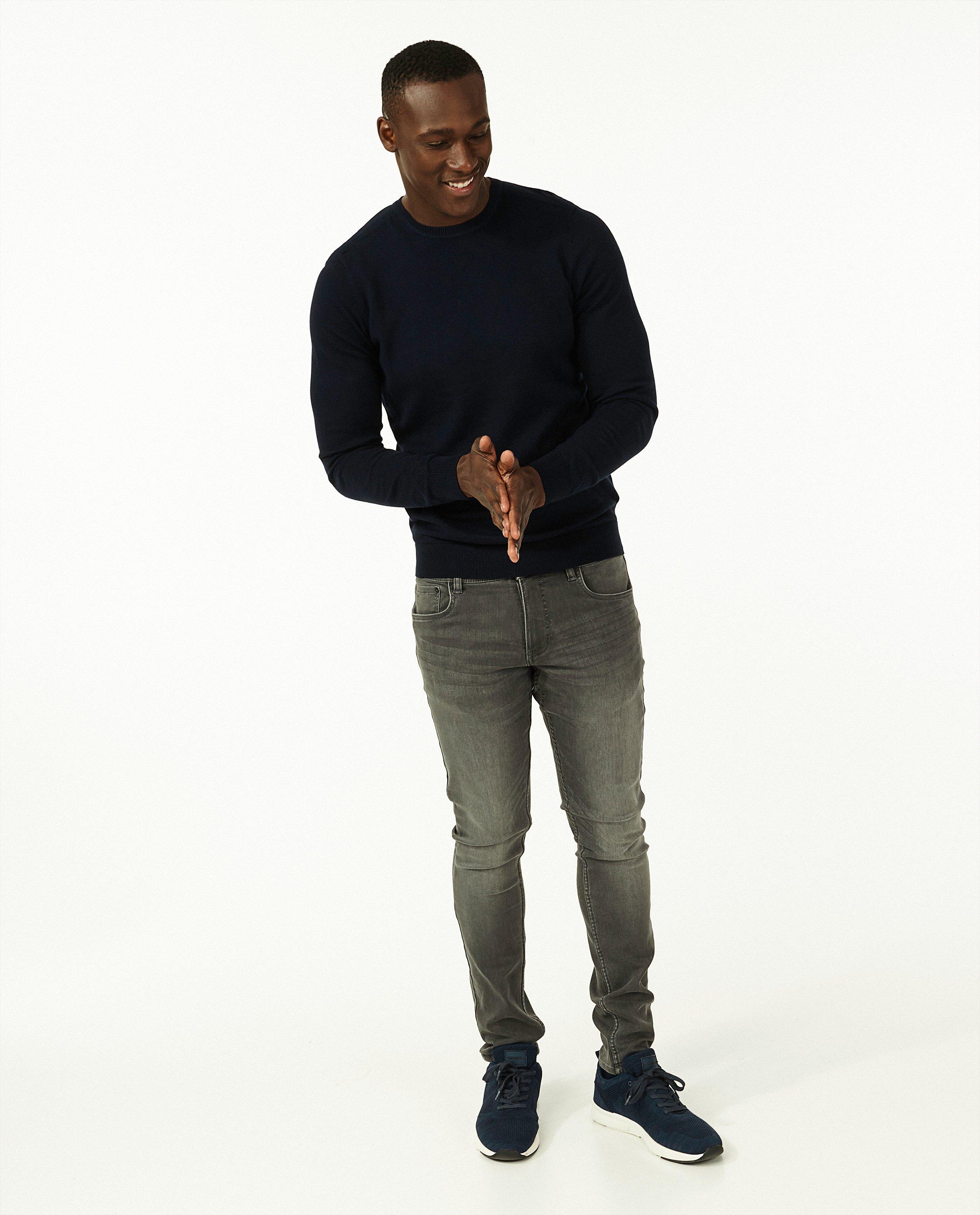 Pull bleu foncé - en tricot - Iveo