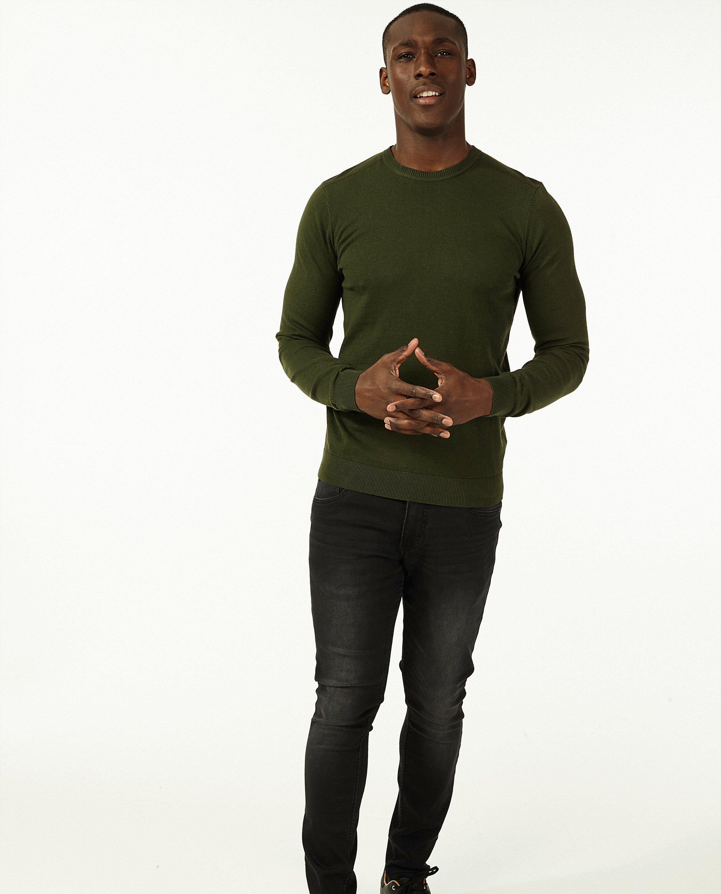 Pull vert foncé - en tricot - Iveo