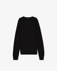Truien - Zwarte trui met gebreid patroon