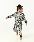 Nachtkleding - Unisex zebra-onesie, 2-7 jaar