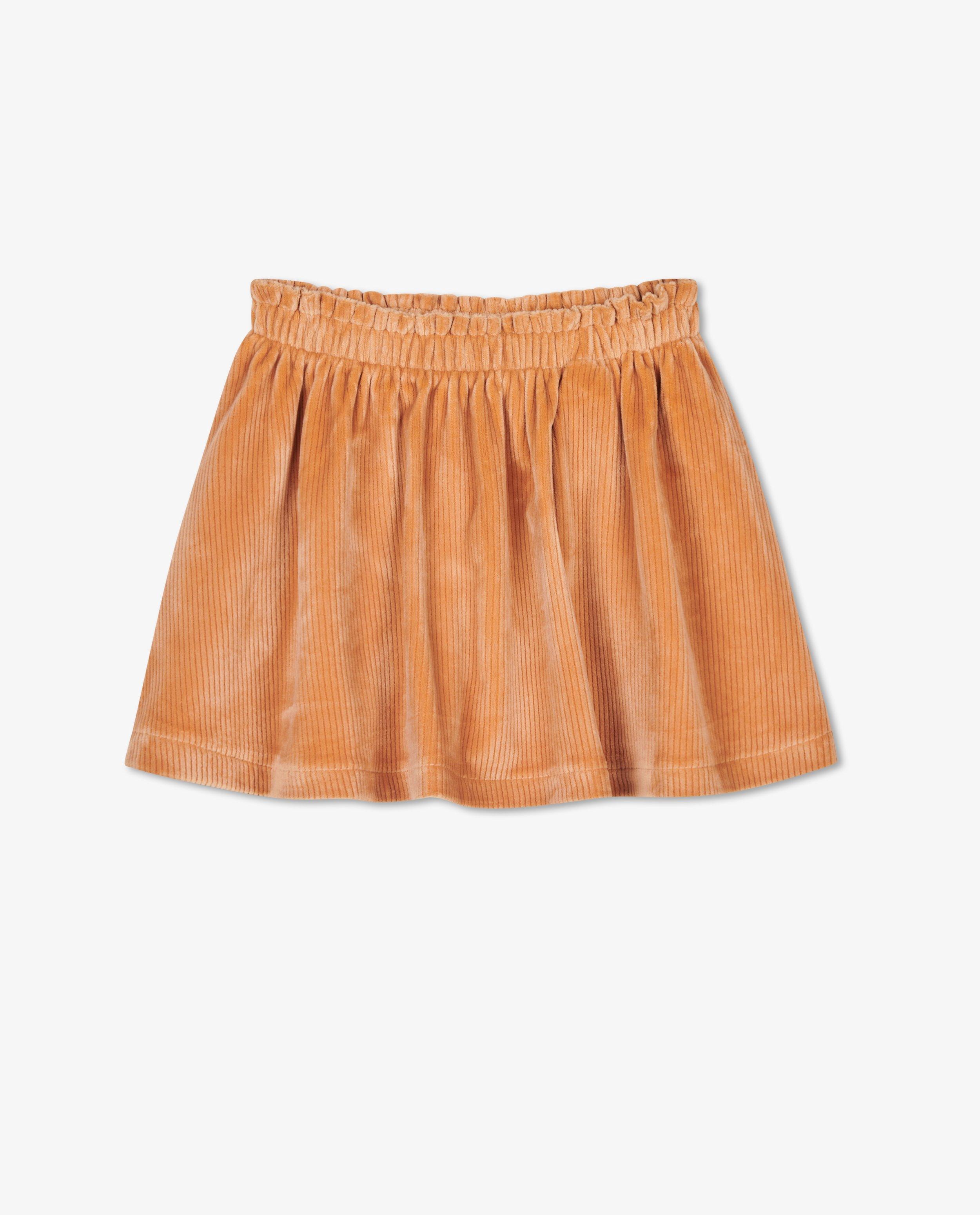 Rokken - Oranje rok van ribfluweel