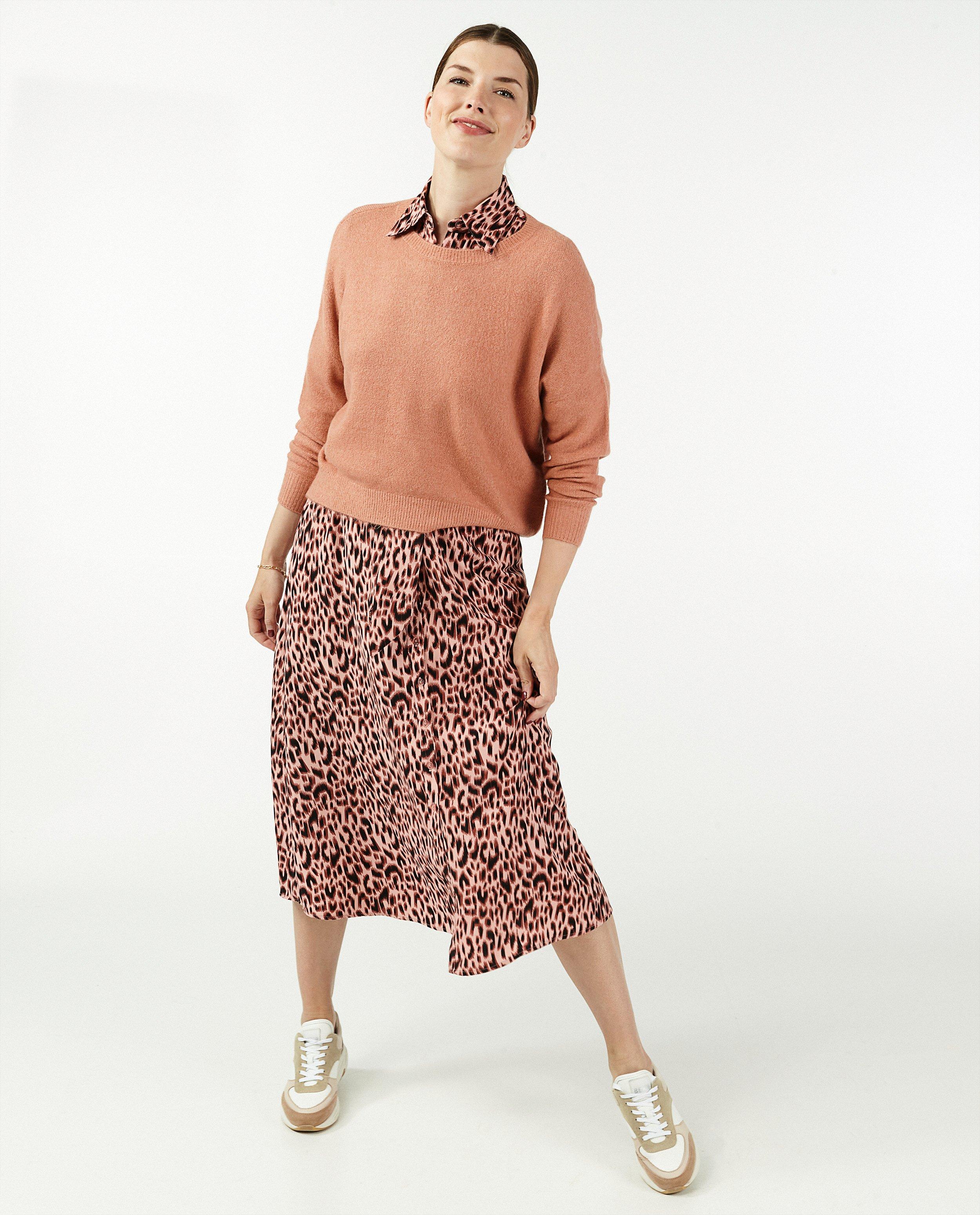 Pull beige à col rond Sora - coupe ample - Sora