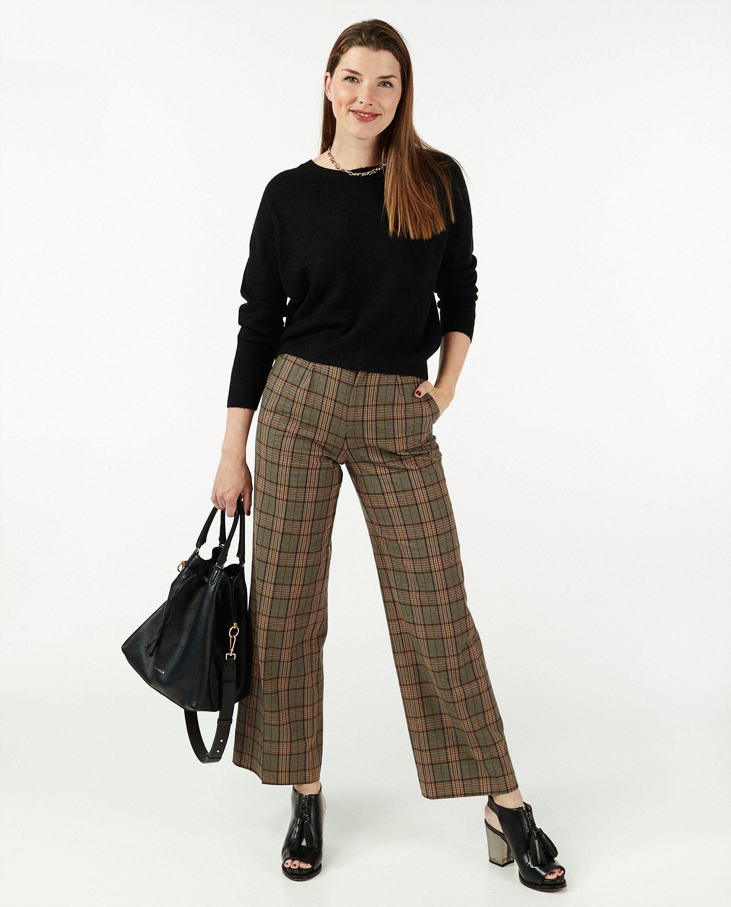Pull kaki à col rond Sora - coupe ample - Sora