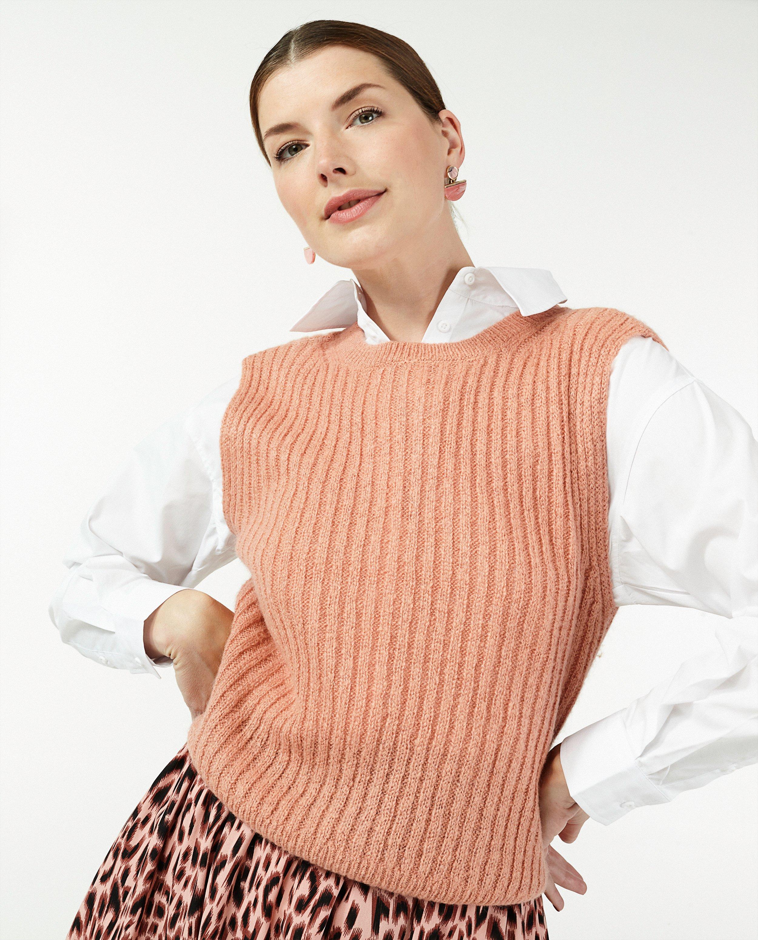Roze debardeur Sora - met ronde hals - Sora