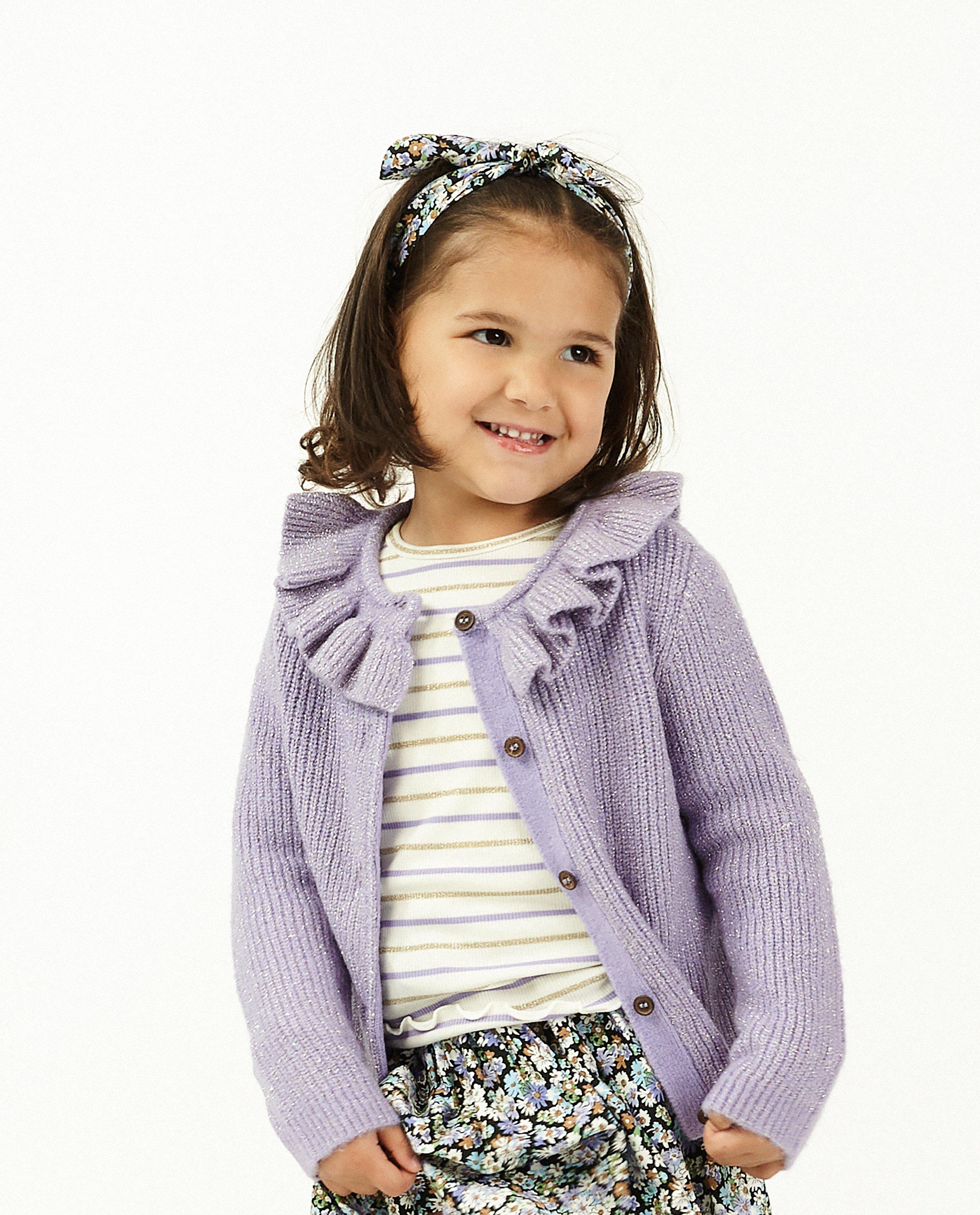 Cardigan - Offwhite cardigan met volants Maya