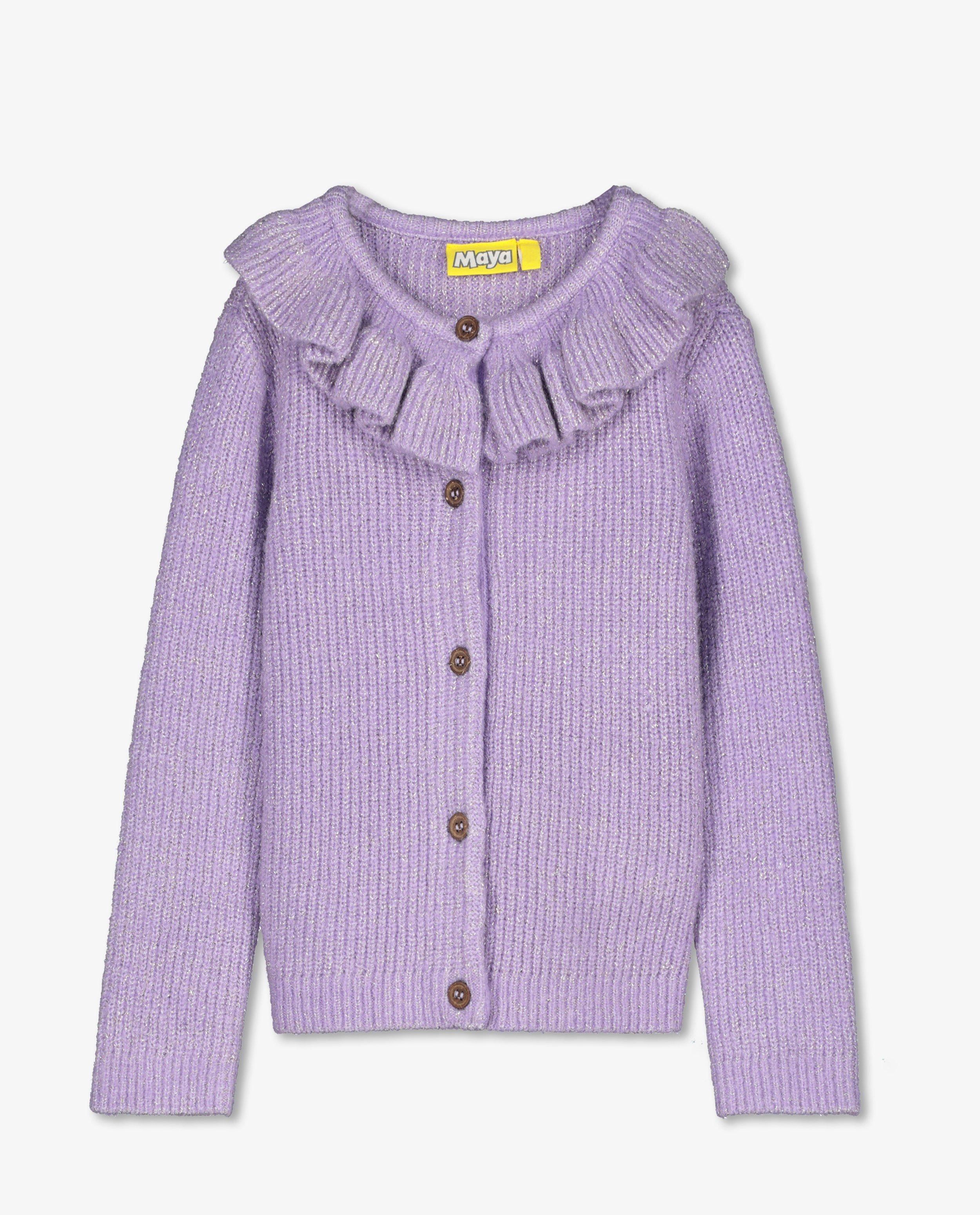 Cardigan - Offwhite cardigan met volants Maya
