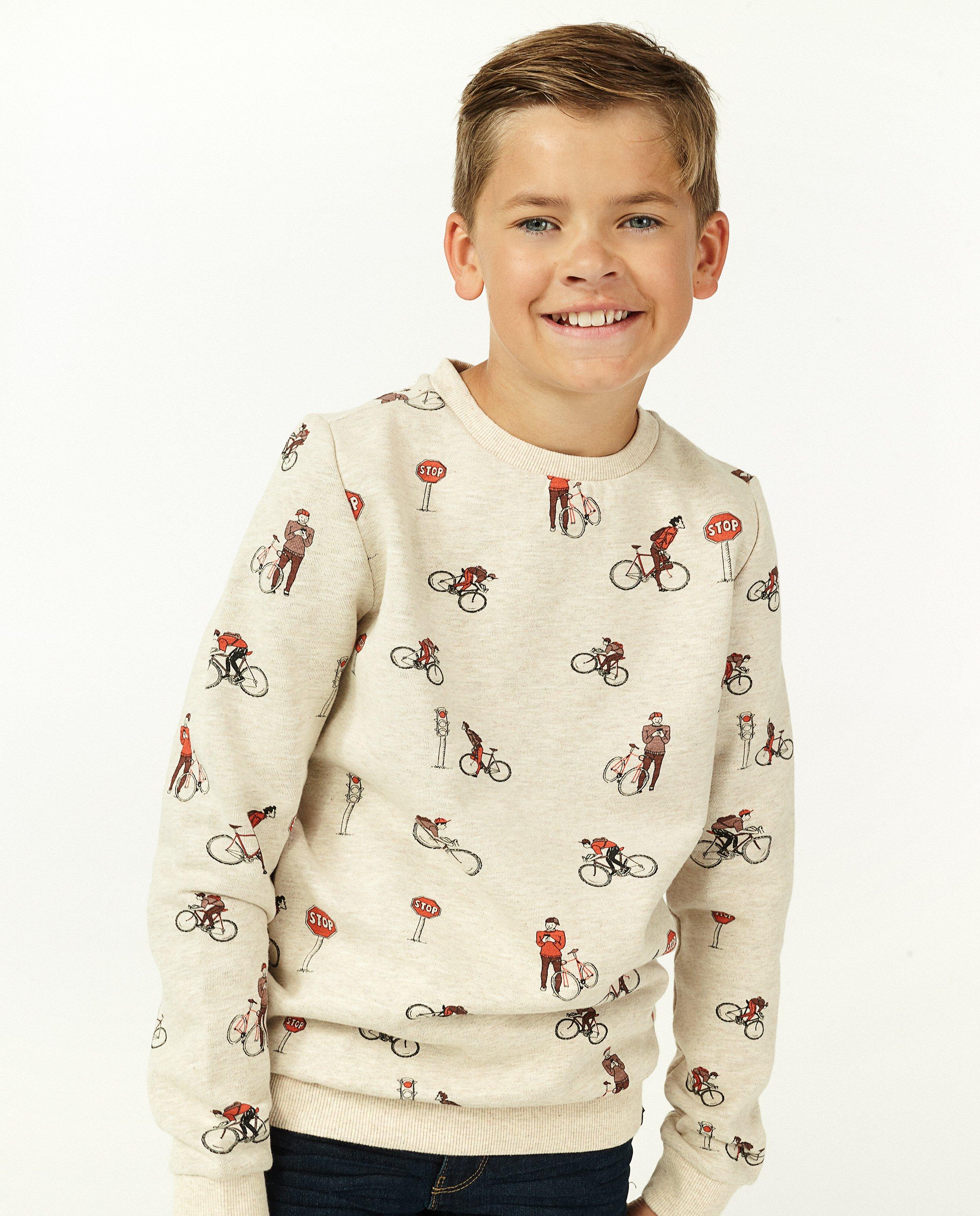 Sweaters - Beige sweater met print
