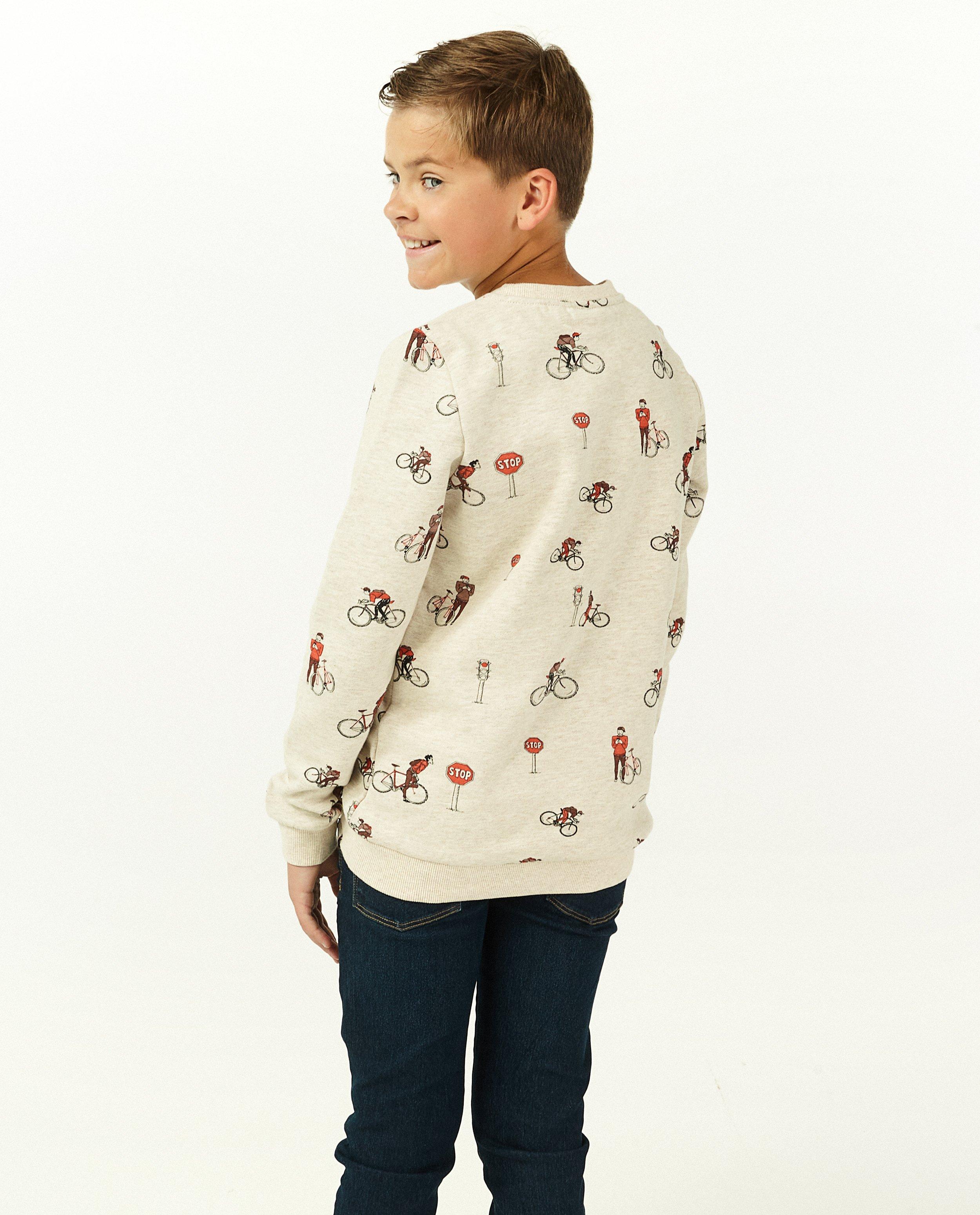Sweaters - Beige sweater met print