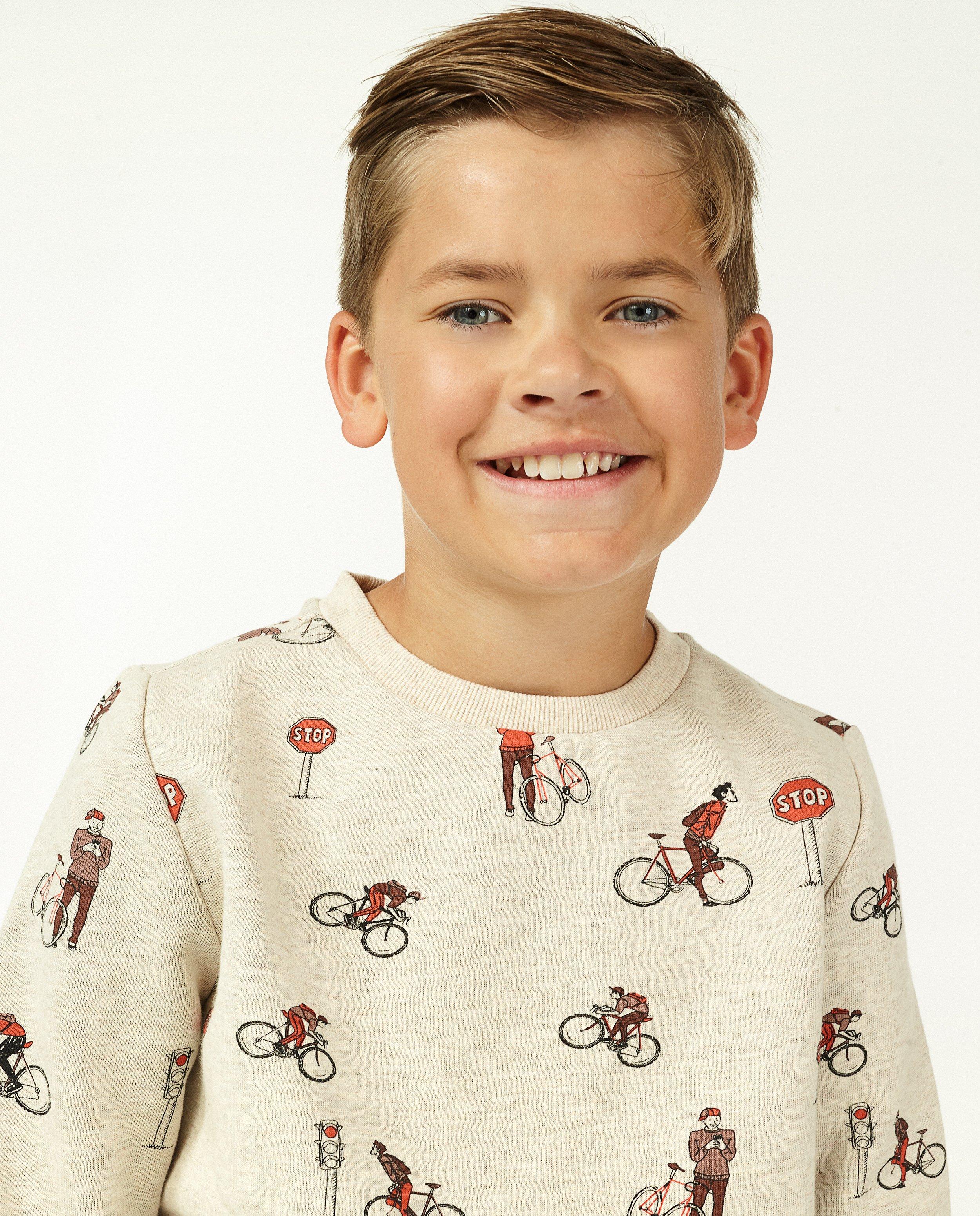 Sweaters - Beige sweater met print