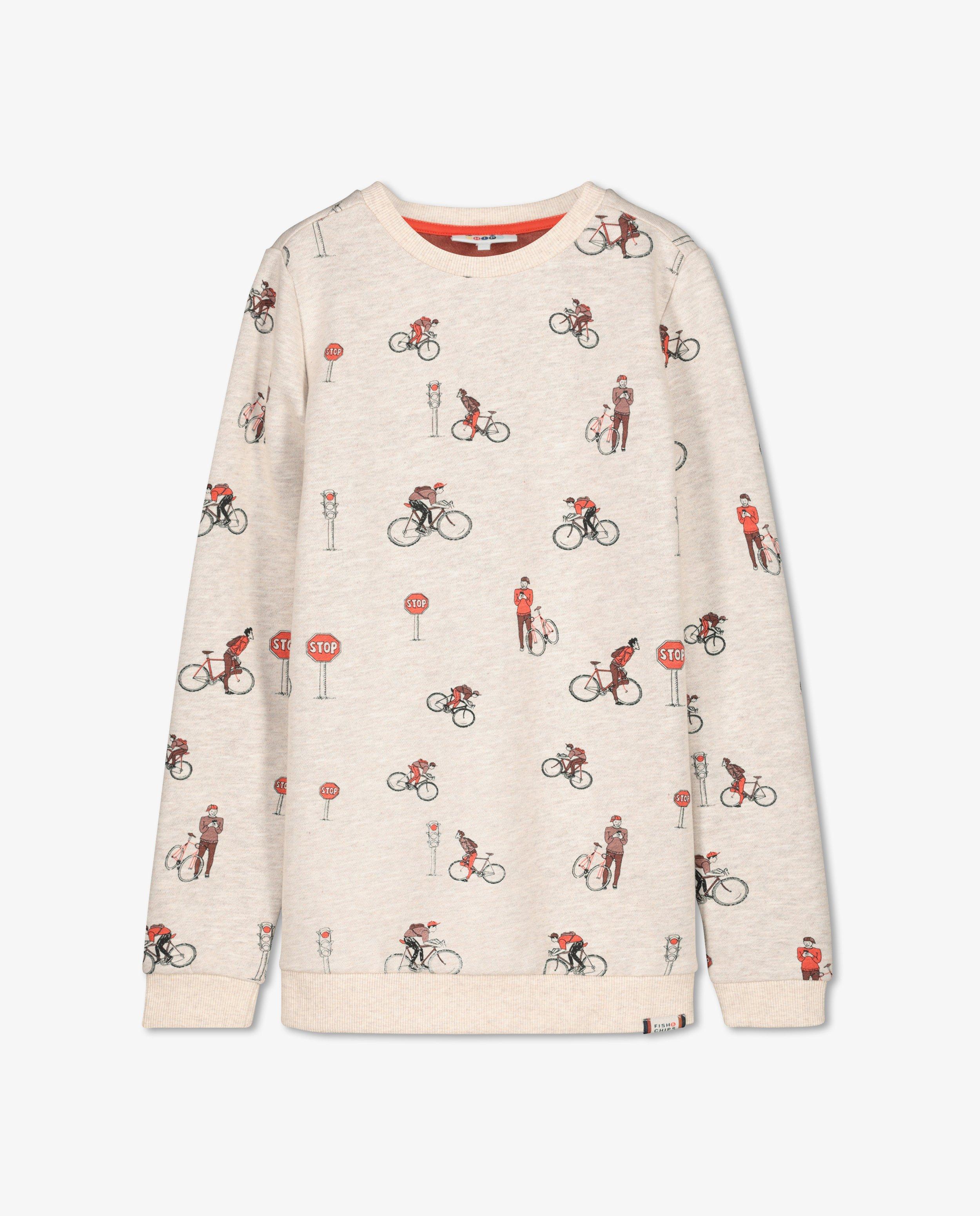 Sweaters - Beige sweater met print
