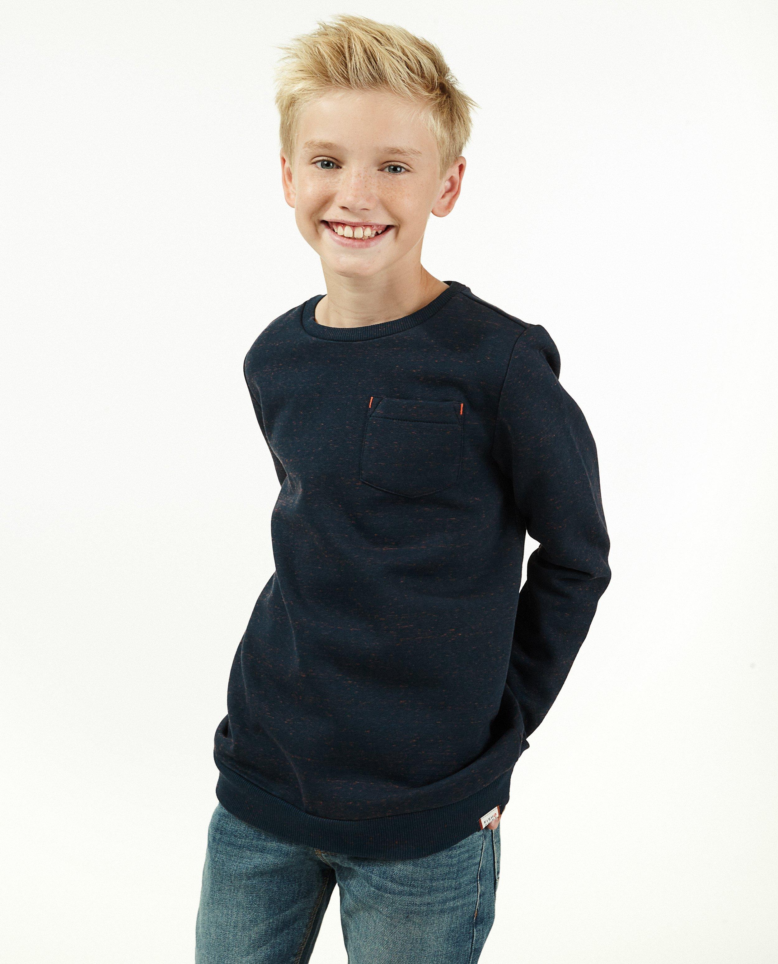 Sweaters - Gemêleerde blauwe sweater