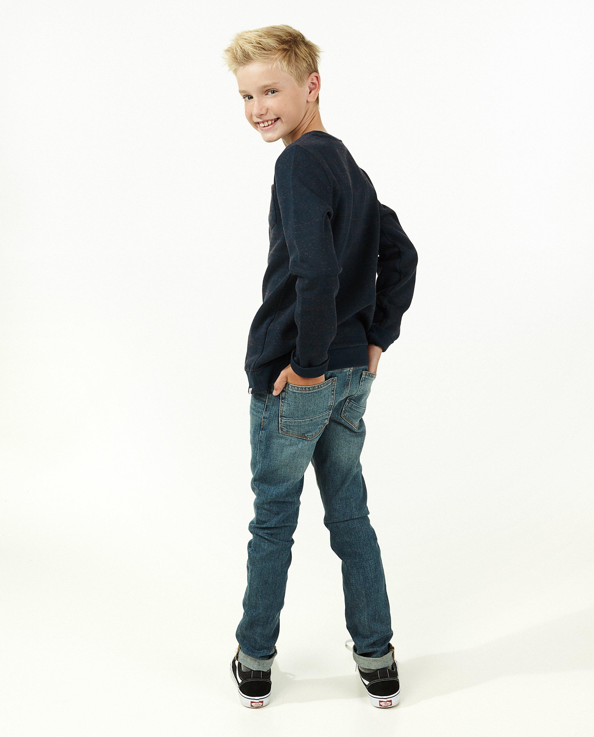 Sweaters - Gemêleerde blauwe sweater