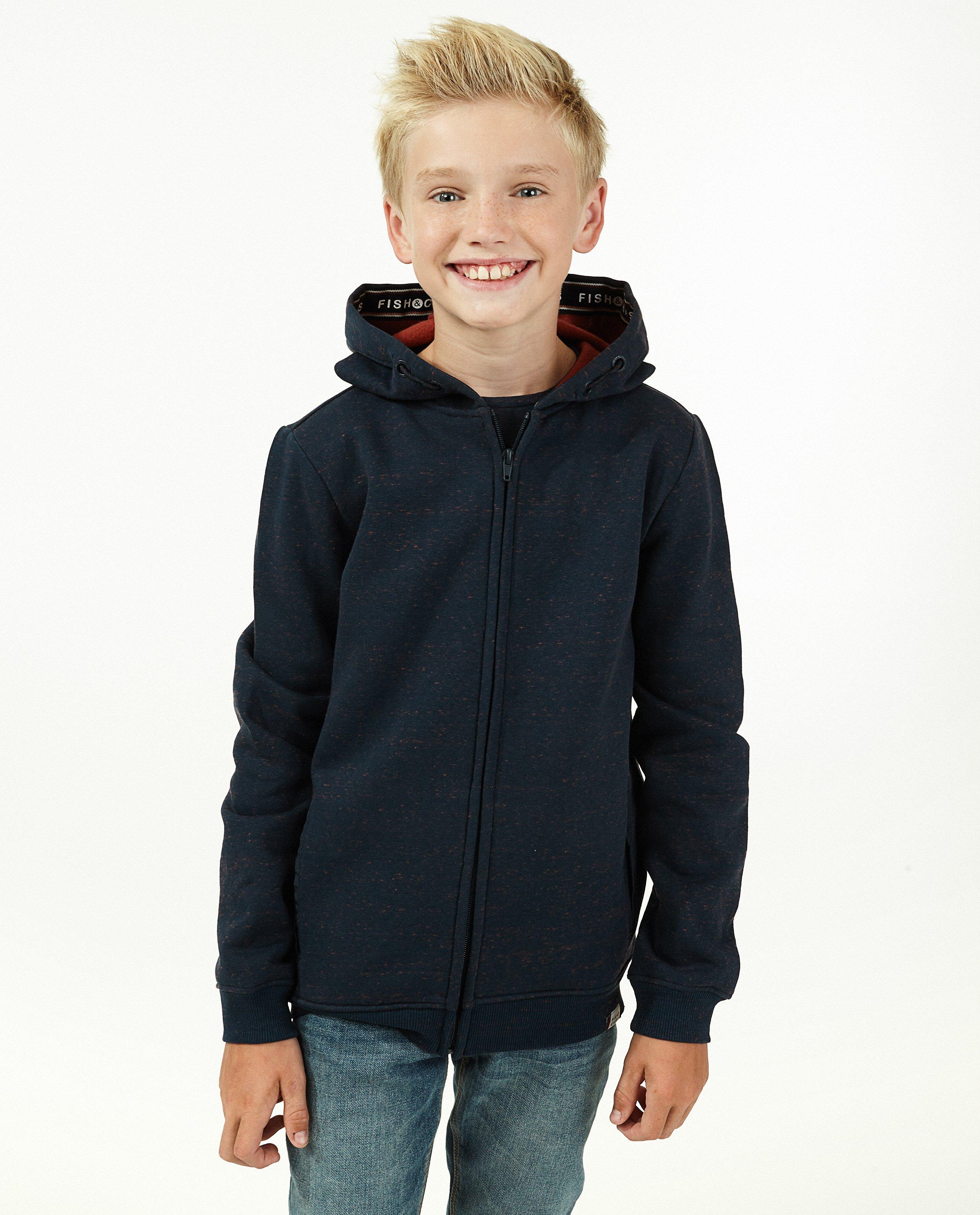 Cardigans - Biokatoenen sweatvest in blauw