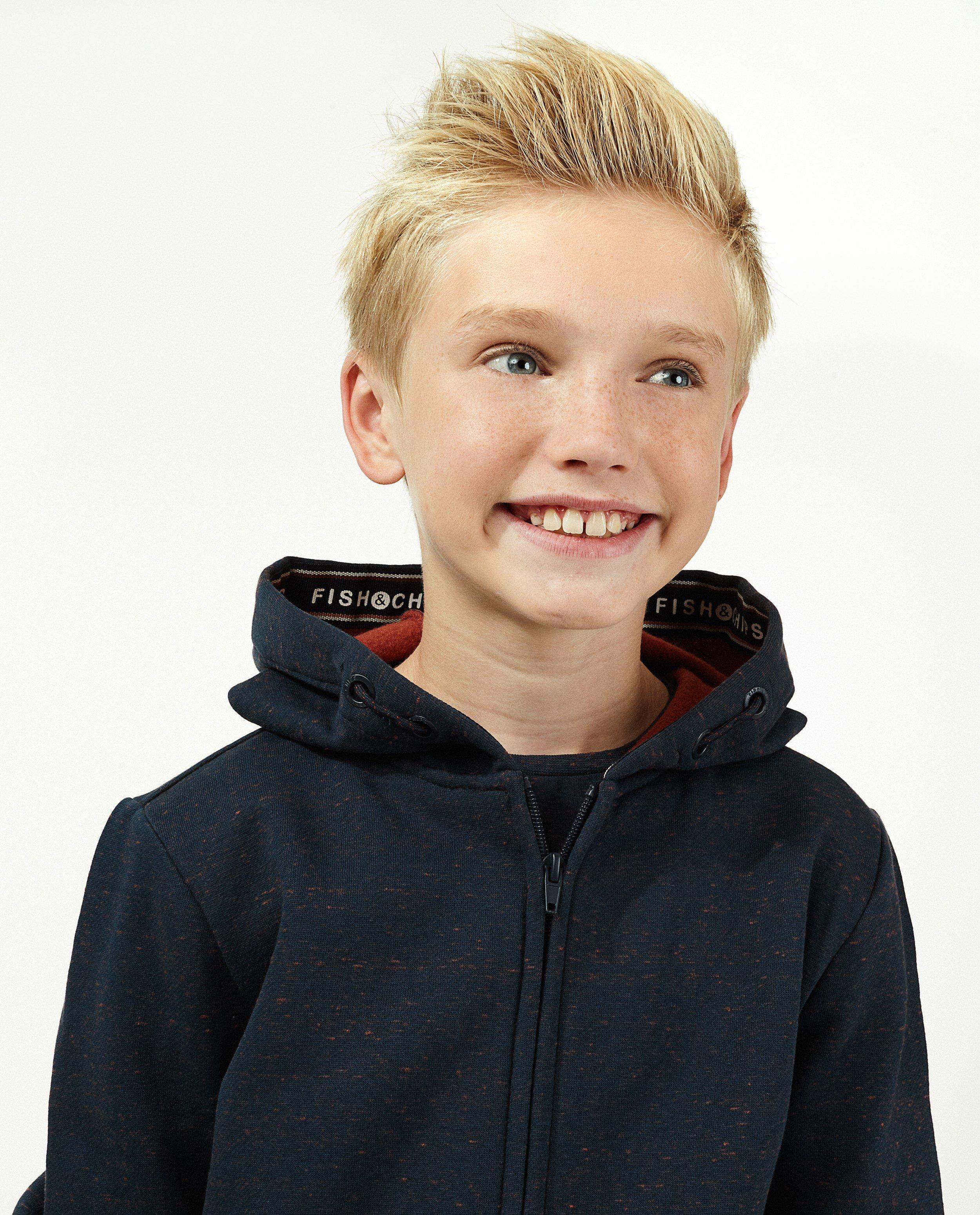 Cardigans - Biokatoenen sweatvest in blauw