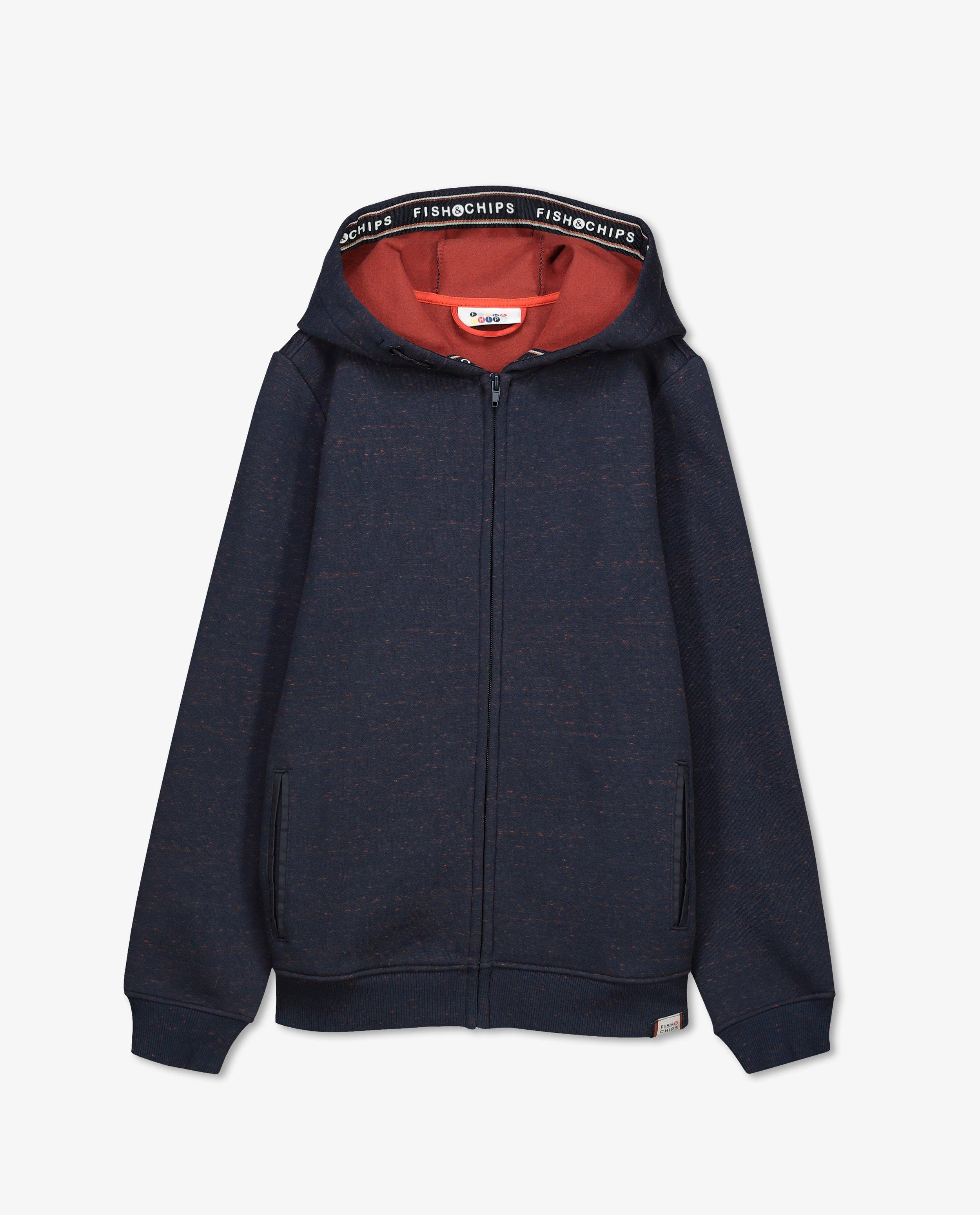 Cardigans - Biokatoenen sweatvest in blauw