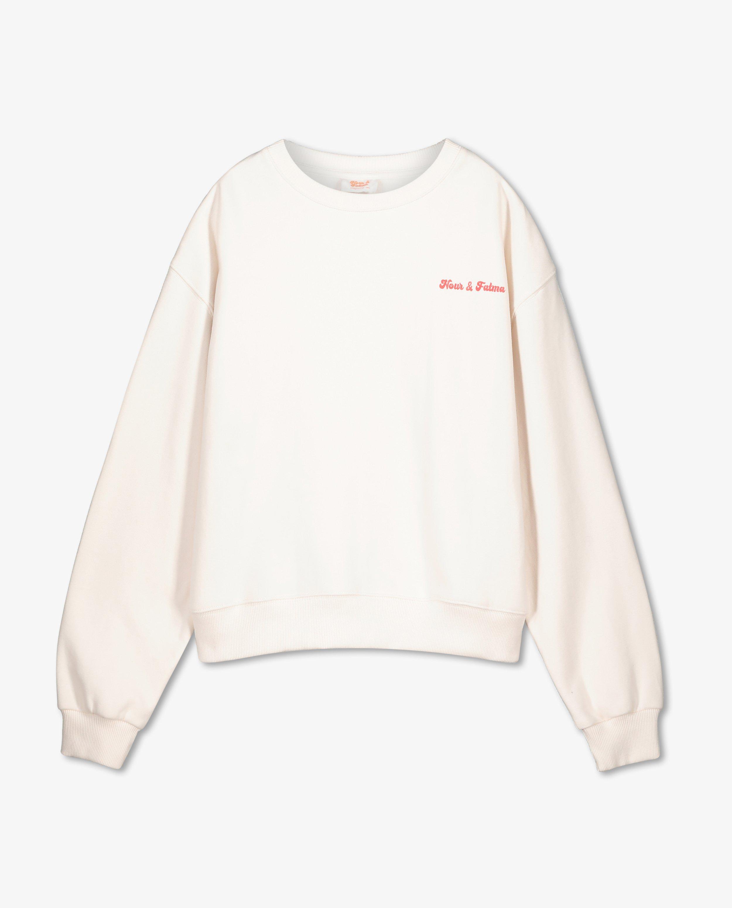 Sweaters - Sweater met opschrift Nour en Fatma