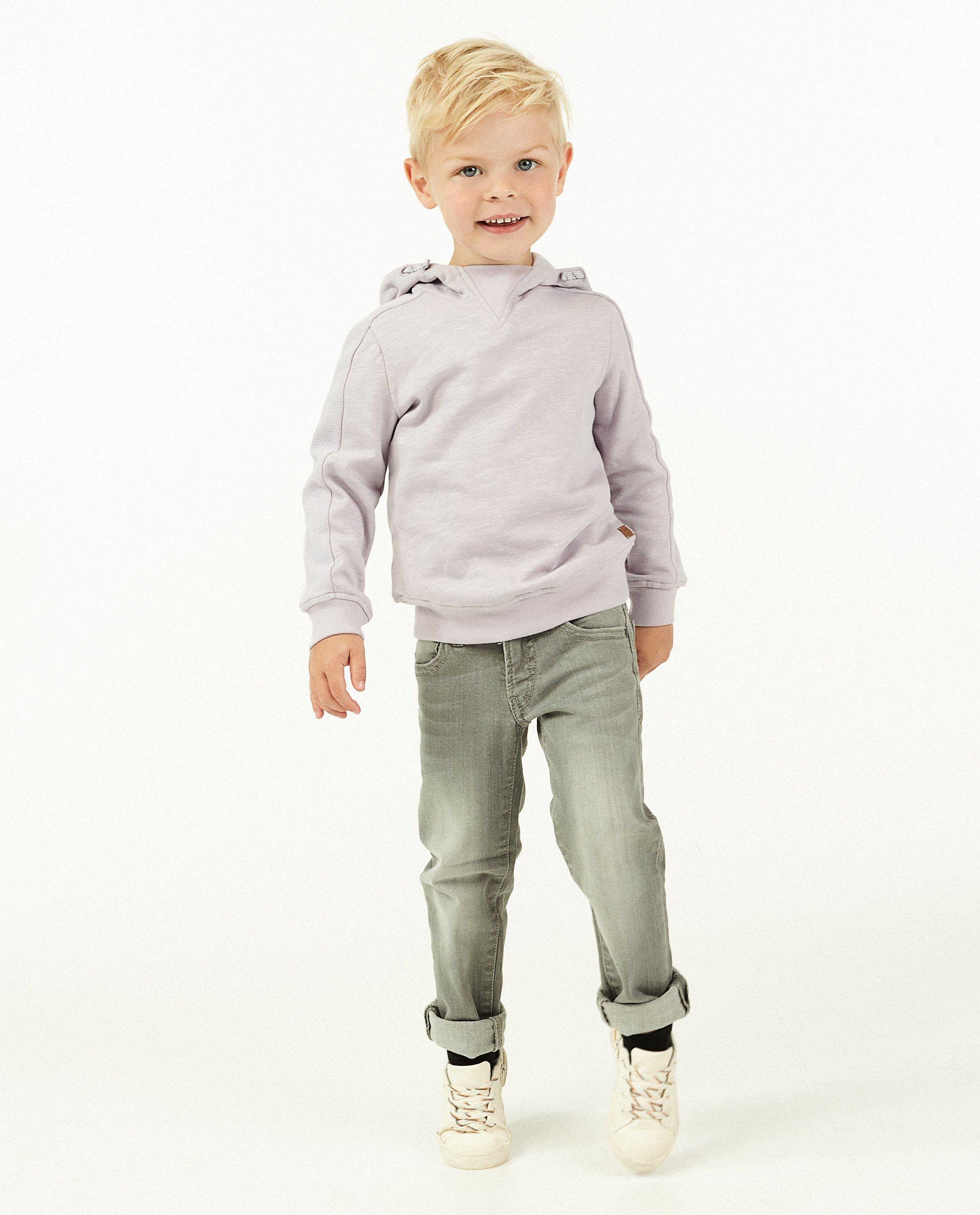 Lila hoodie Maya - met rib - Maya