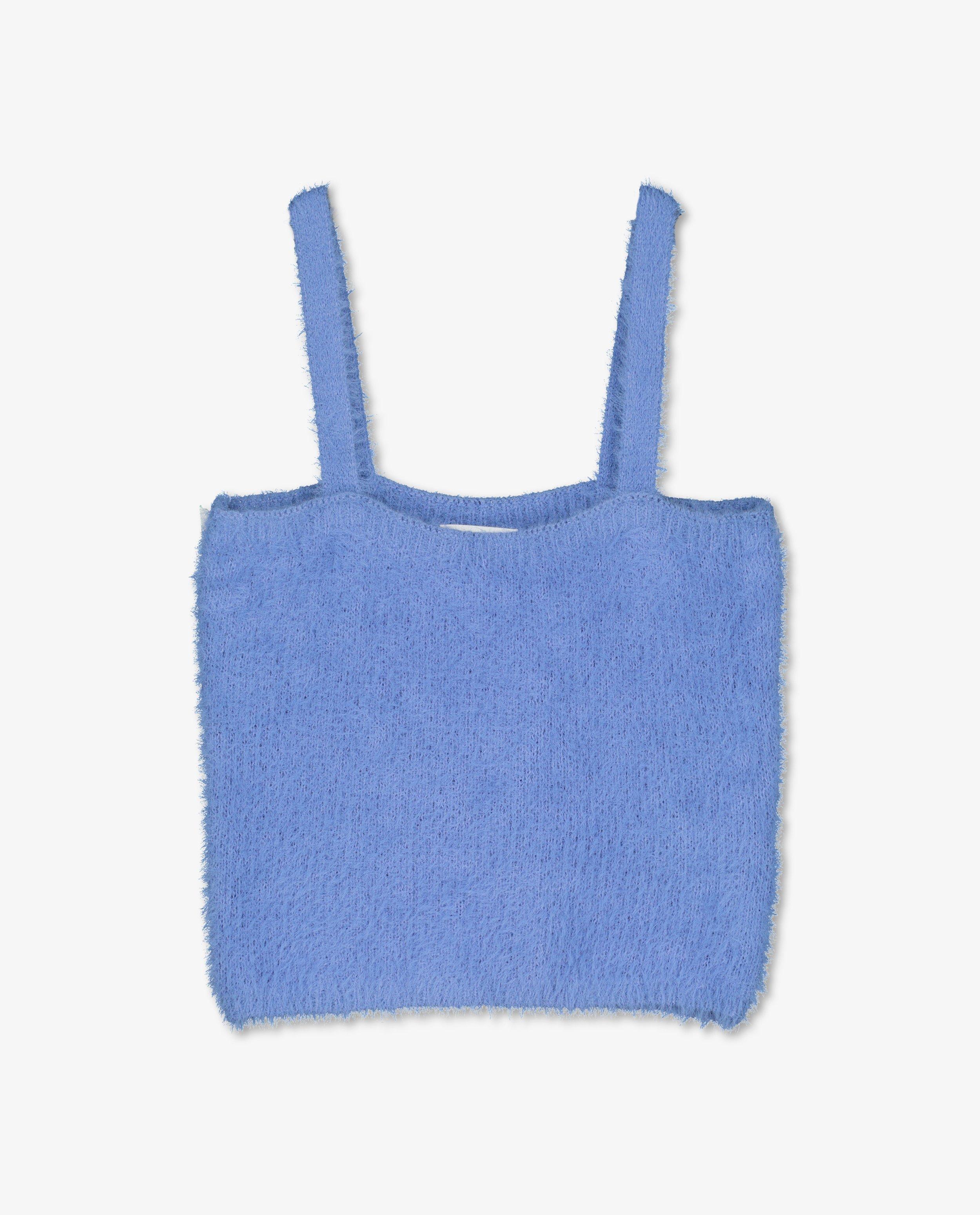 Truien - Blauwe fuzzy top Steffi Mercie