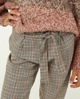Pantalons - Pantalon beige à carreaux