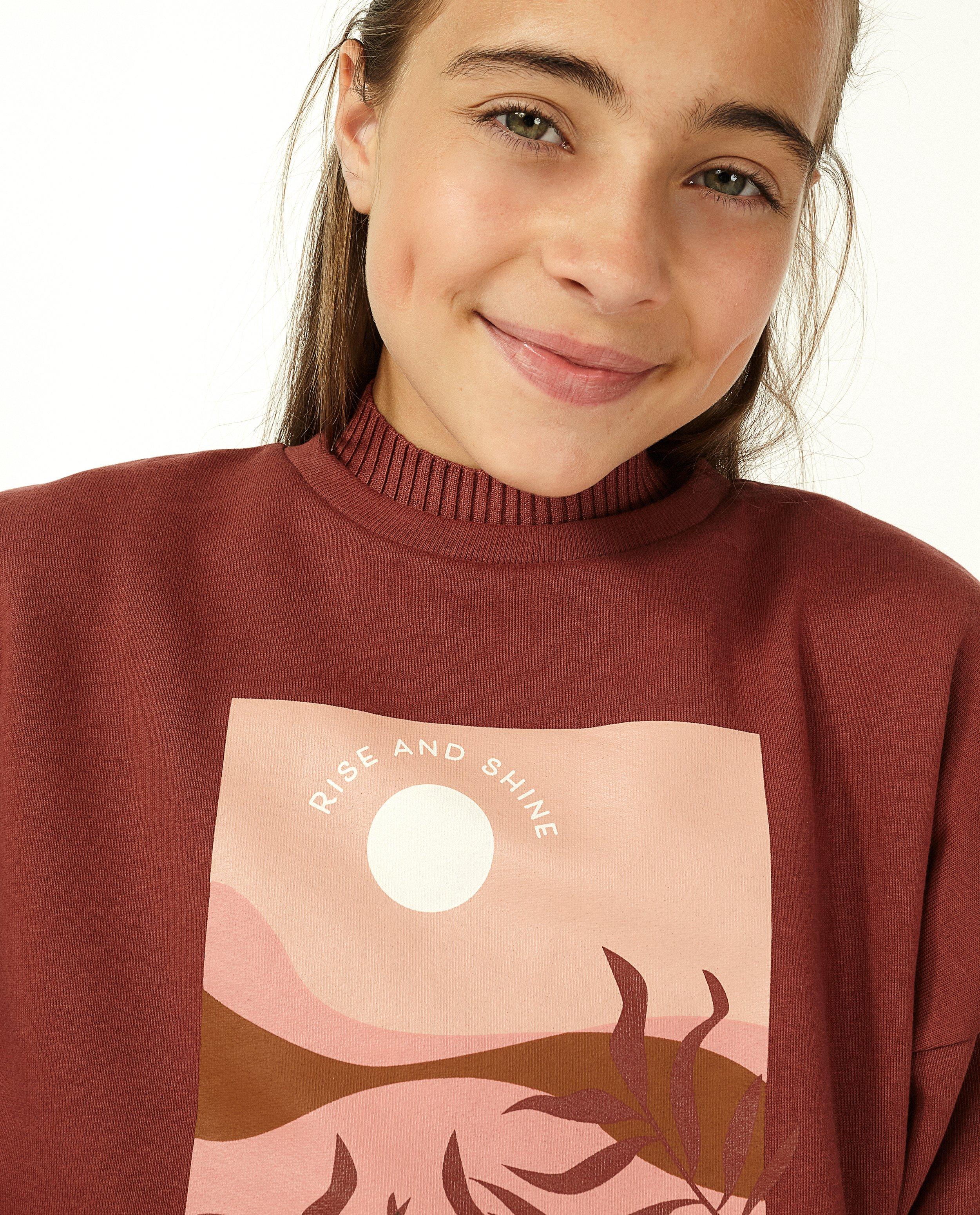 Sweats - Sweat rouge avec imprimé