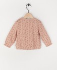 Sweaters - Roze sweater met bloemenprint