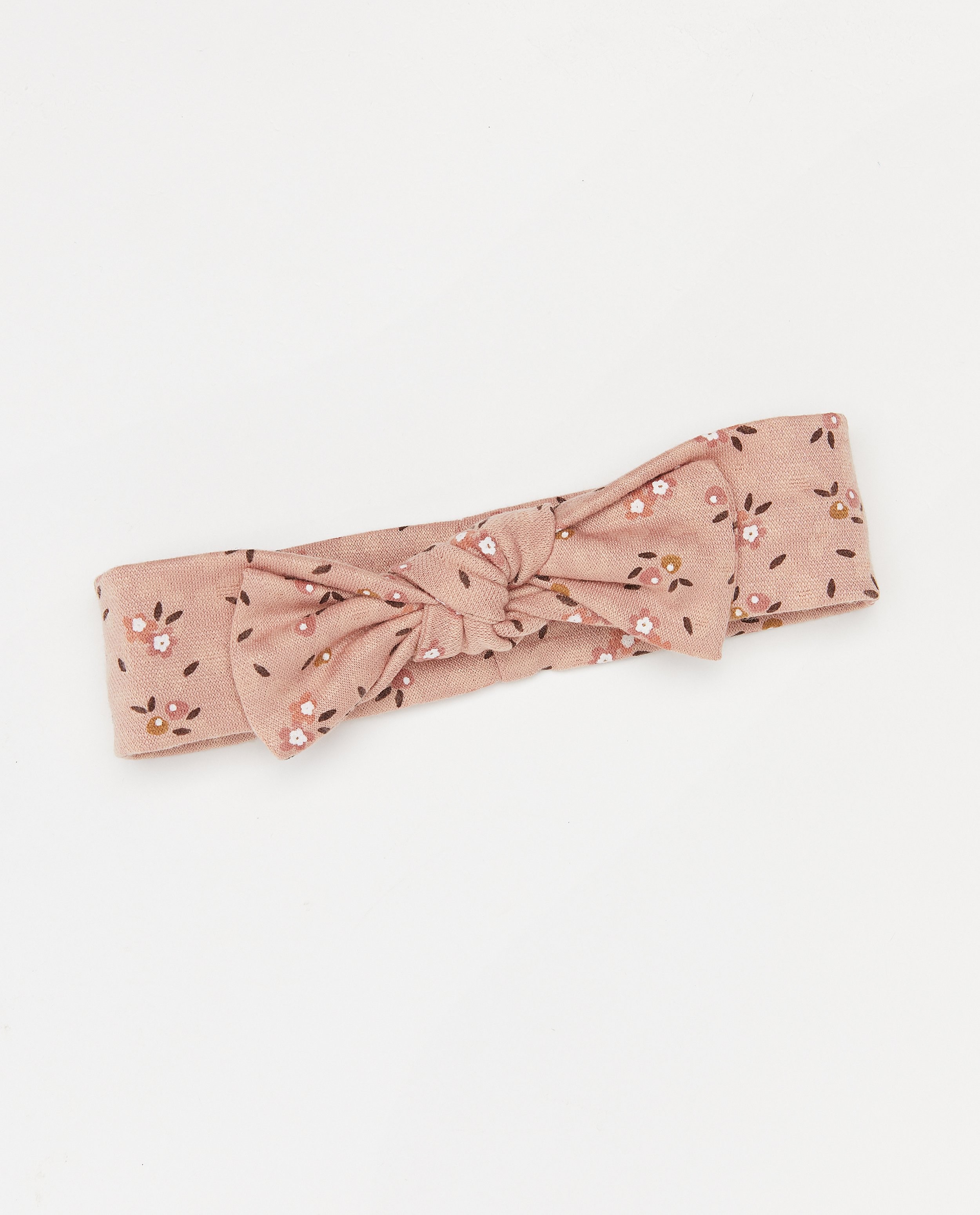 Bandeau rose à imprimé fleuri - avec nœud - Cuddles and Smiles
