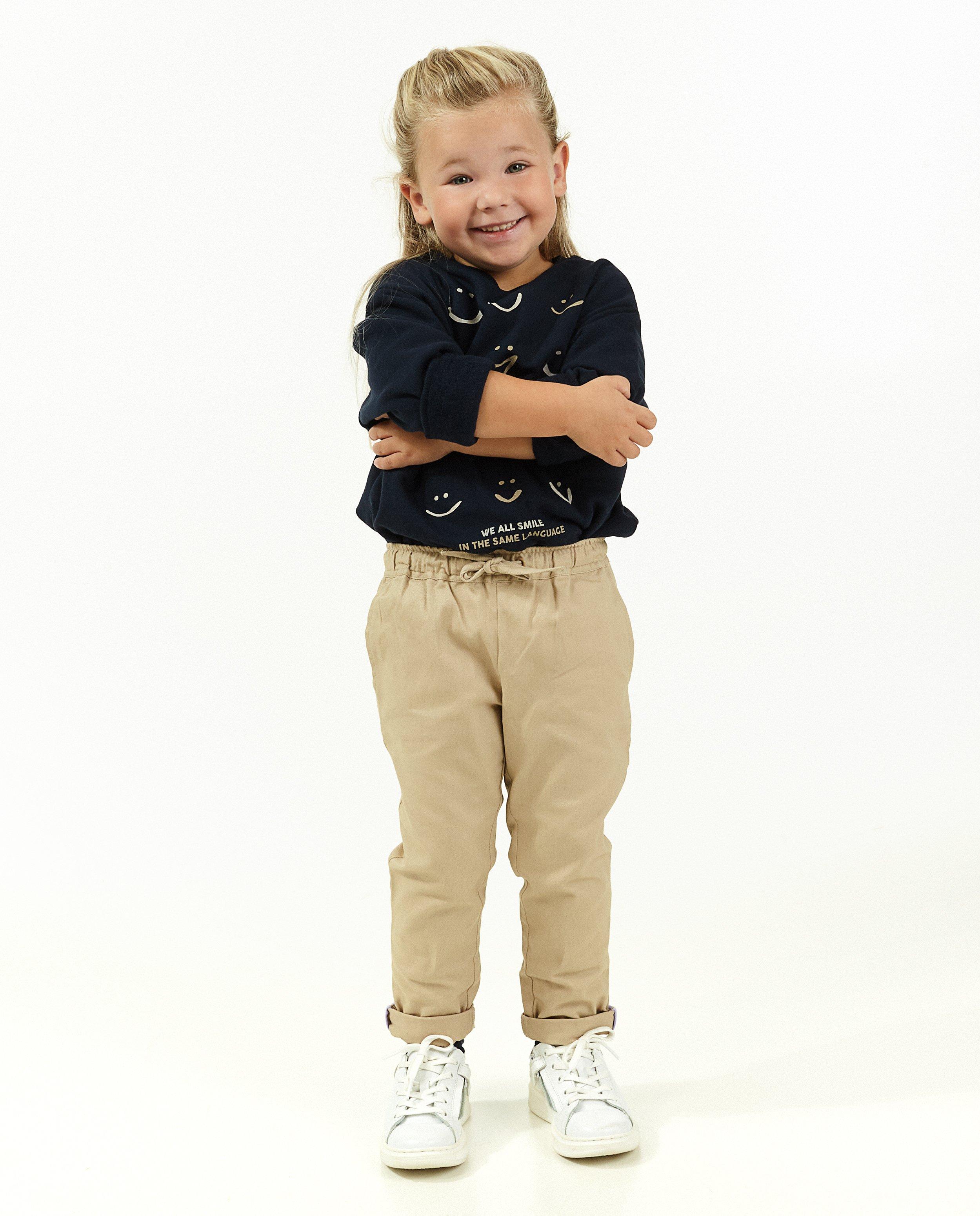 Pantalon beige en lyocell mélangé Maya - null - Maya