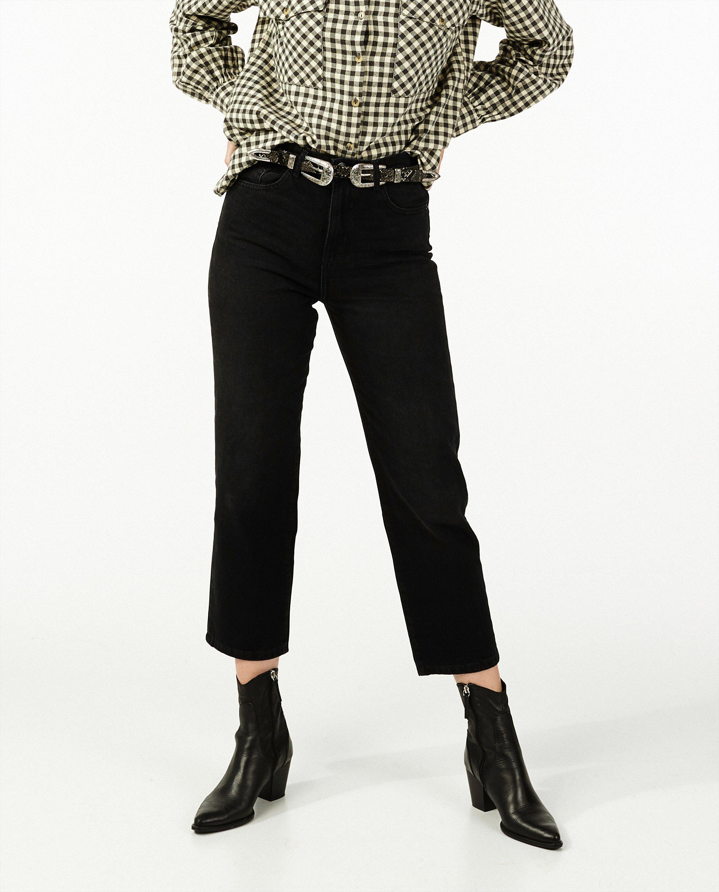 Jeans - Jeans mom noir Mia Sora