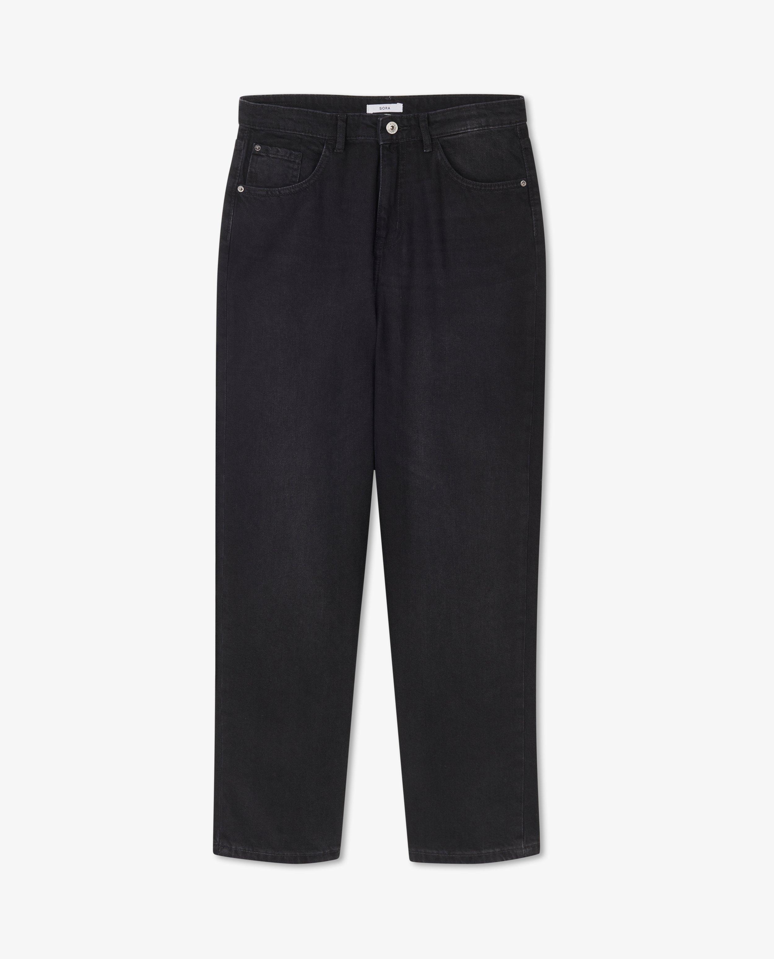Jeans - Zwarte mom jeans Mia Sora