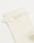 Chaussettes - Chaussettes blanches pour bébés avec des ruches Fête