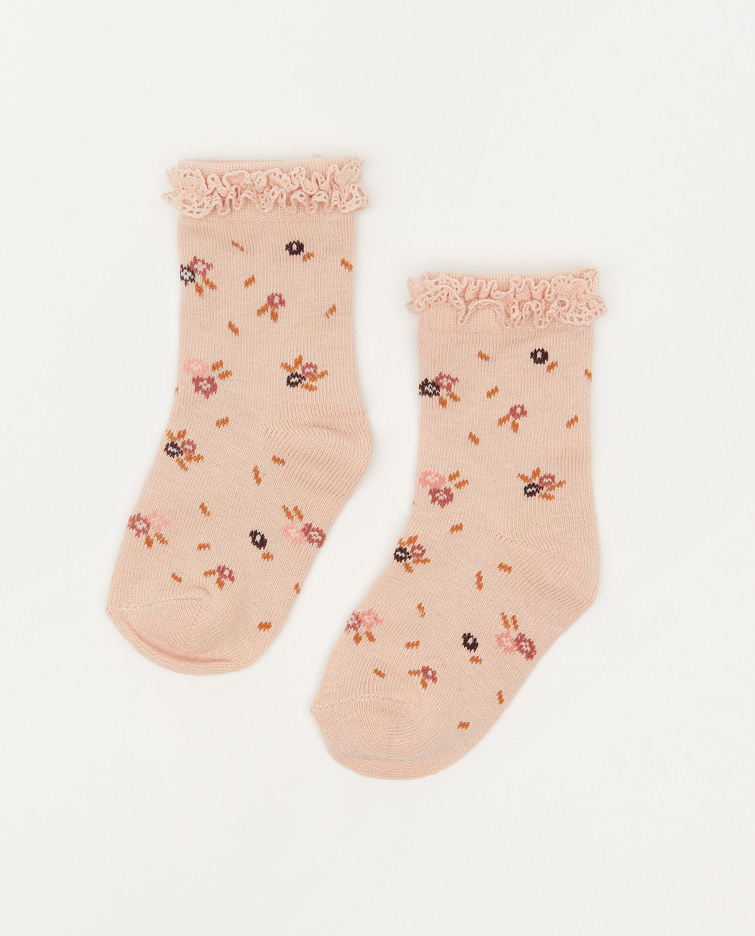 Kousen - Set van 2 paar roze babykousjes