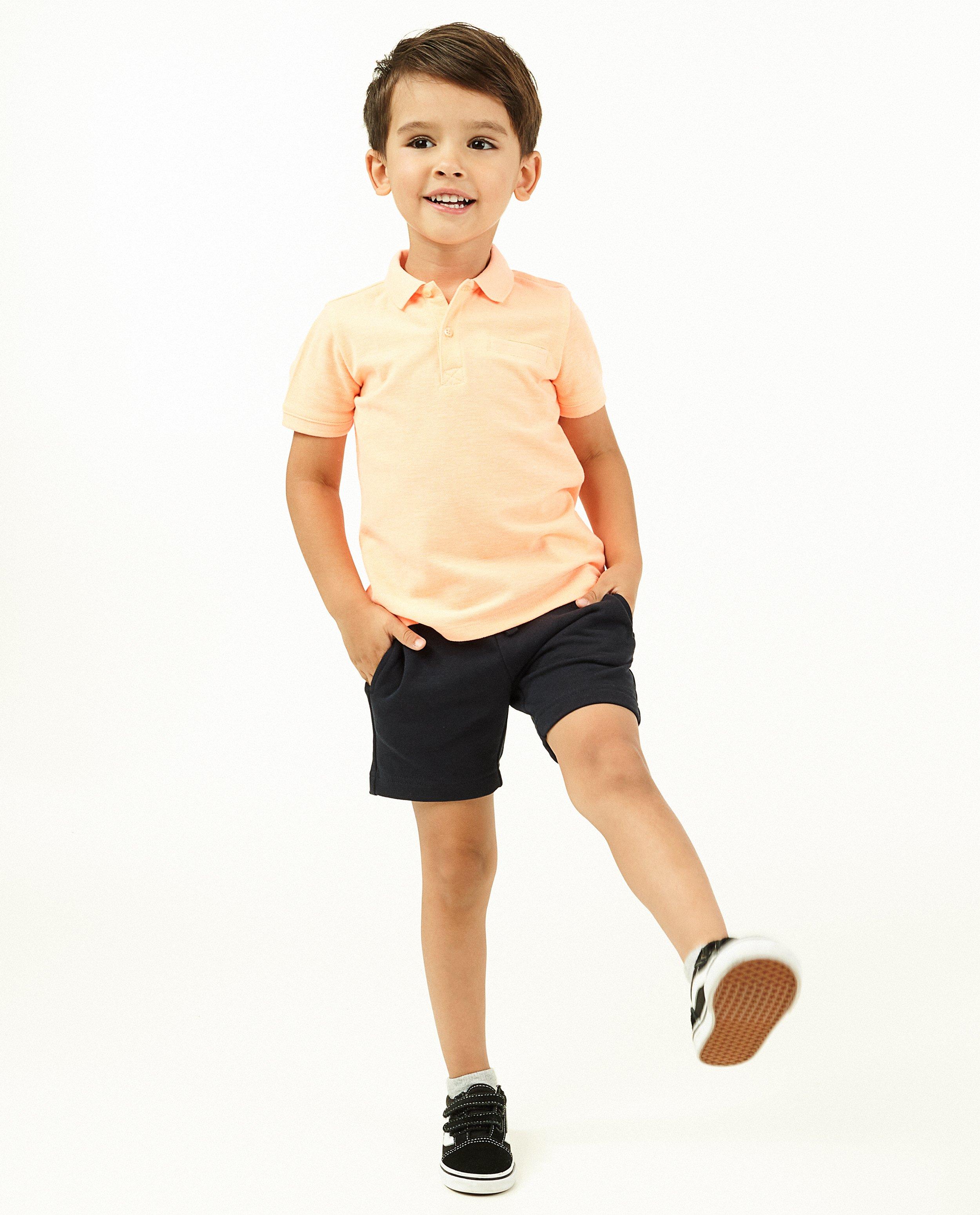 Blauwe sweatshort BESTies, 2-8 jaar - stretch - Besties
