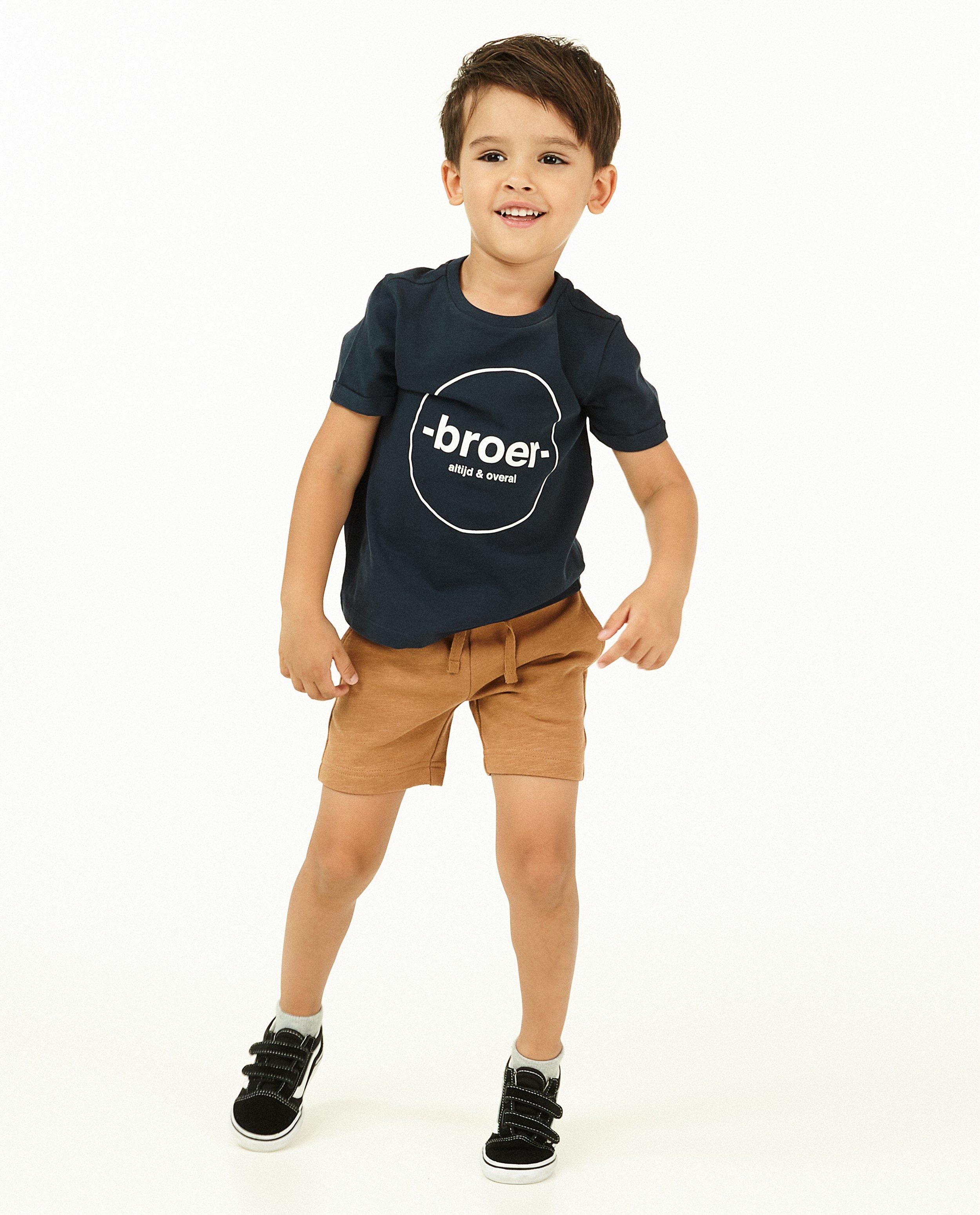 Short molletonné brun BESTies, 2-8 ans - avec du stretch - Besties
