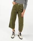 Pantalons - Jupe-culotte vert foncé en velours côtelé