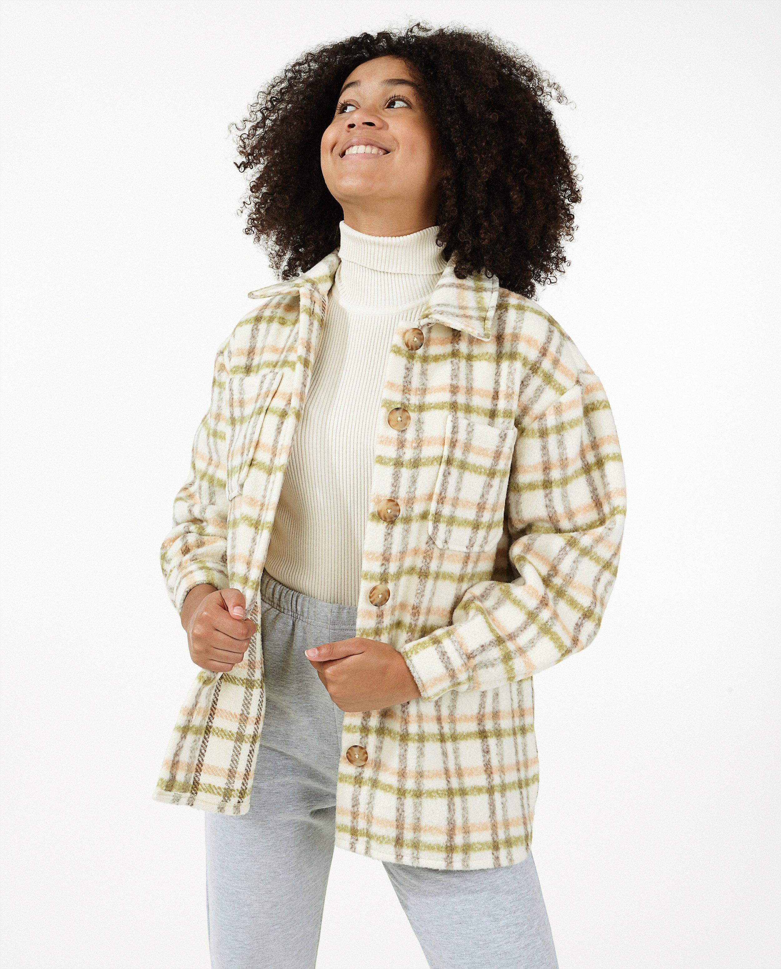 Beige hemdjas met ruiten - Product Detail - khaki - afbeelding nummer 2