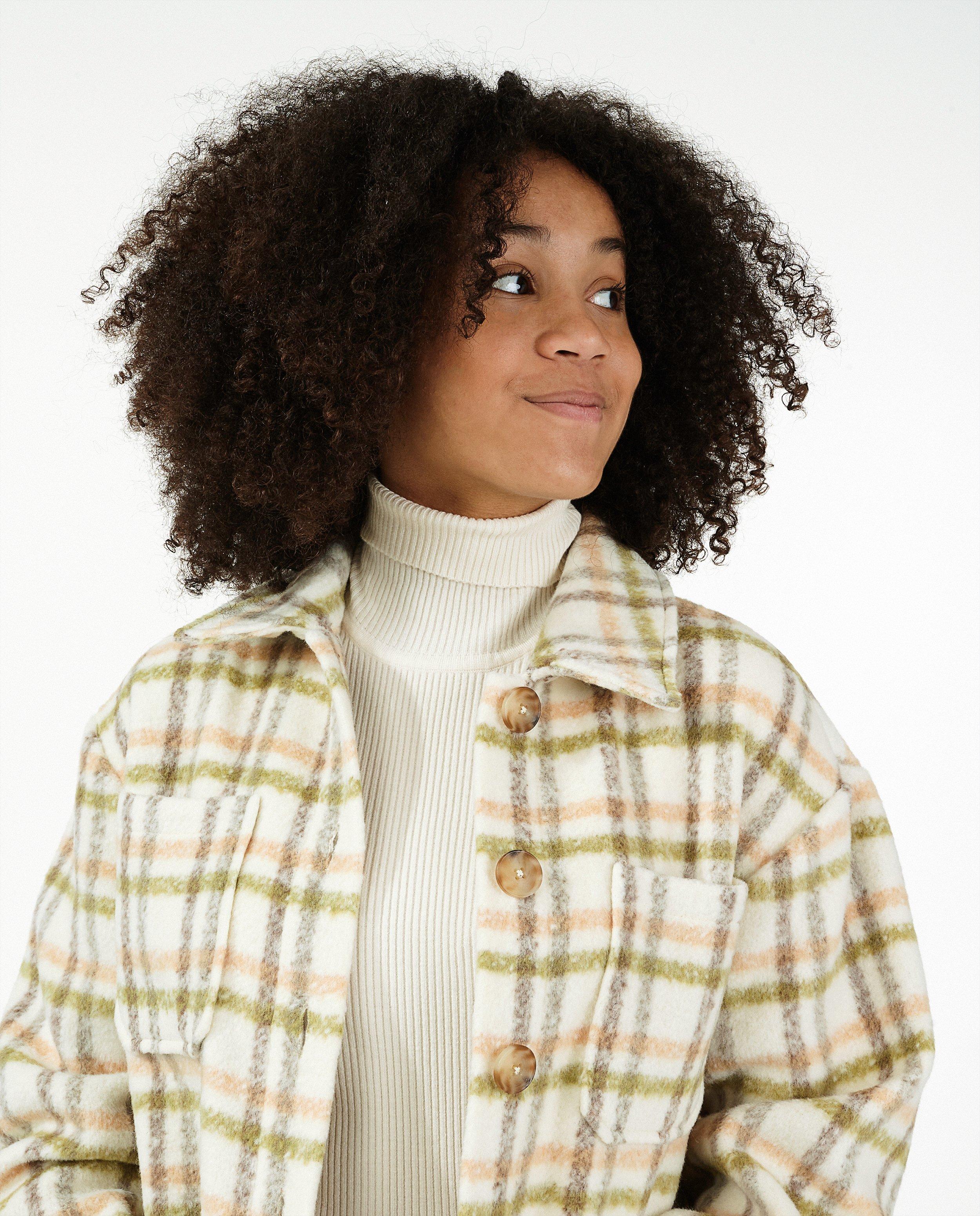 Beige hemdjas met ruiten - Product Detail - khaki - afbeelding nummer 4