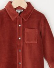 Chemises - Surchemise brun rouge en velours côtelé