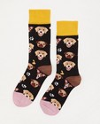 Biokatoenen kousen Dilly Socks, 36-40 - met hondenprint - Dilly Socks