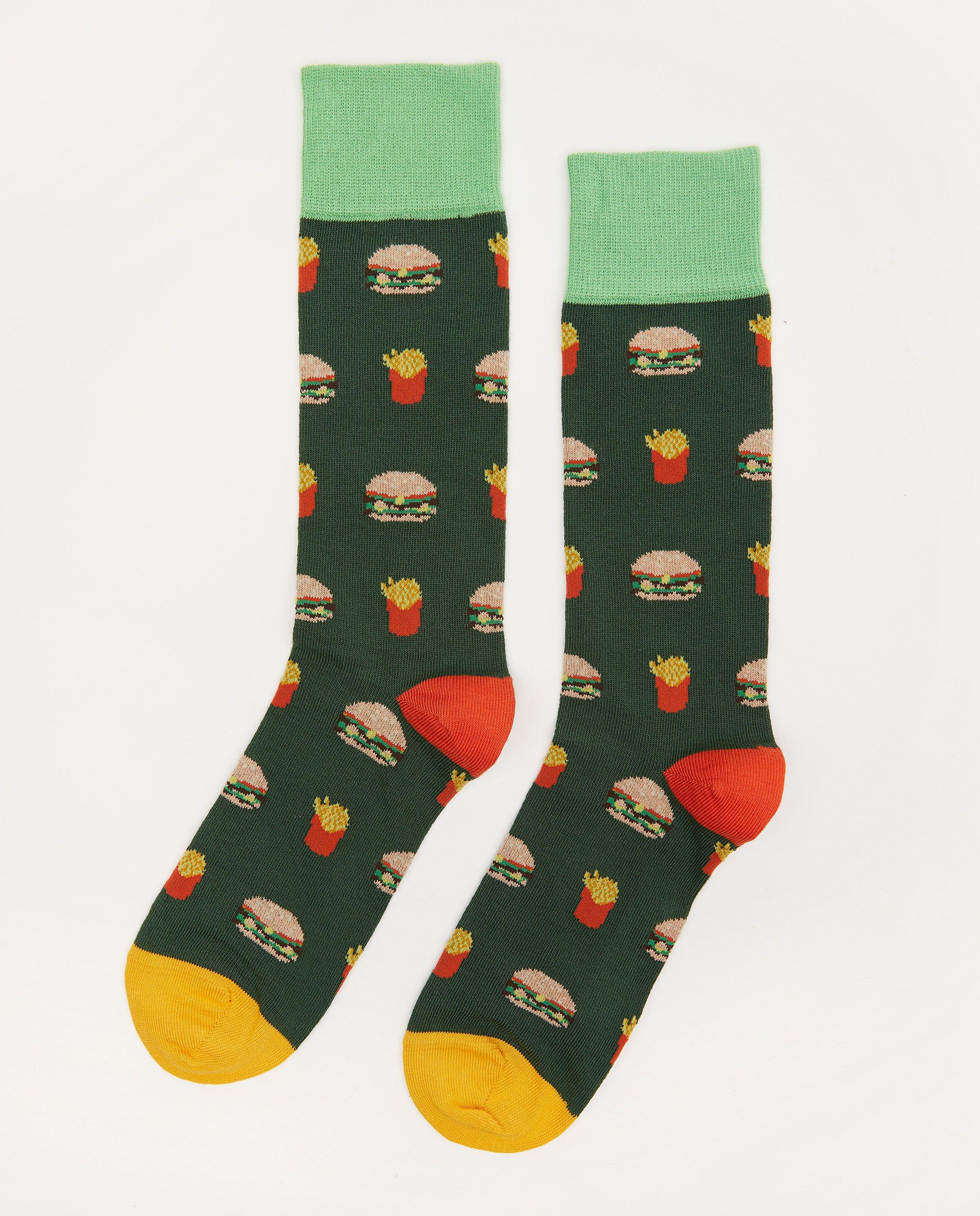 Biokatoenen kousen Dilly Socks, 41-46 - met print - Dilly Socks