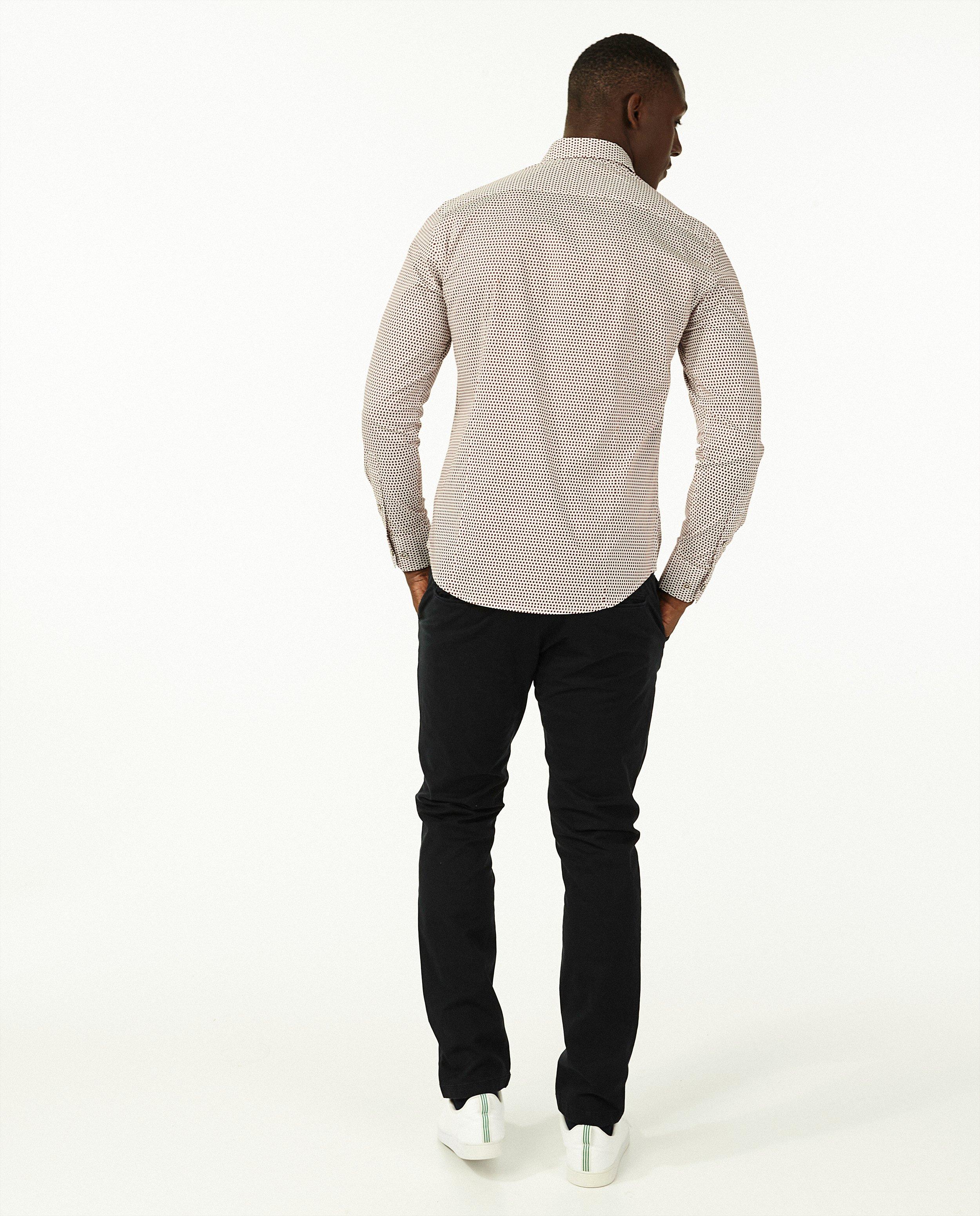 Hemden - Hemd met blauwe stippenprint