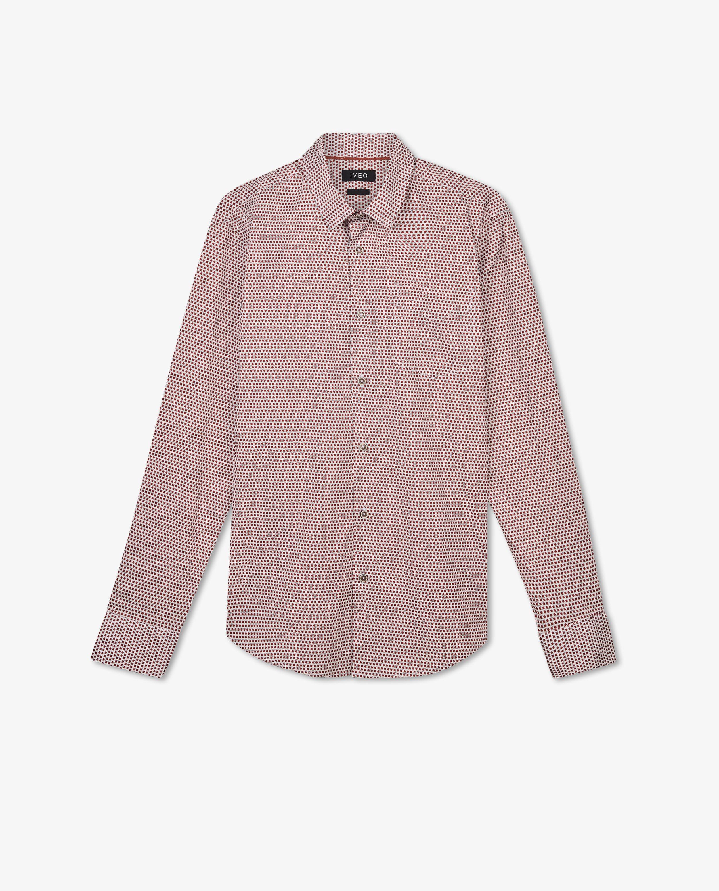 Hemden - Hemd met blauwe stippenprint