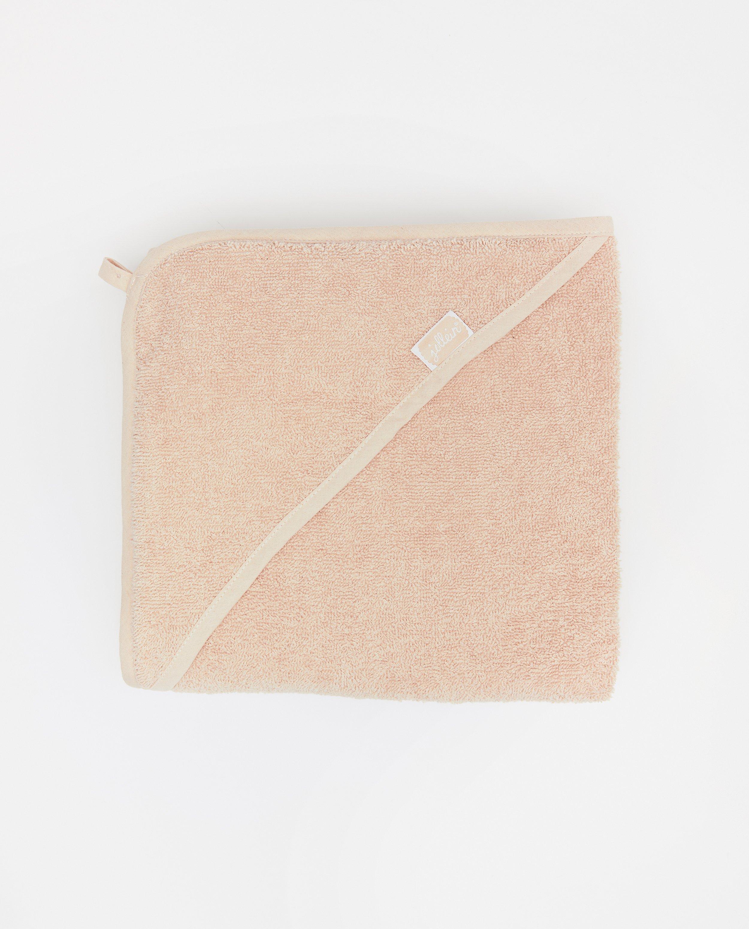 Accessoires pour bébés - Cape de bain rose Jollein