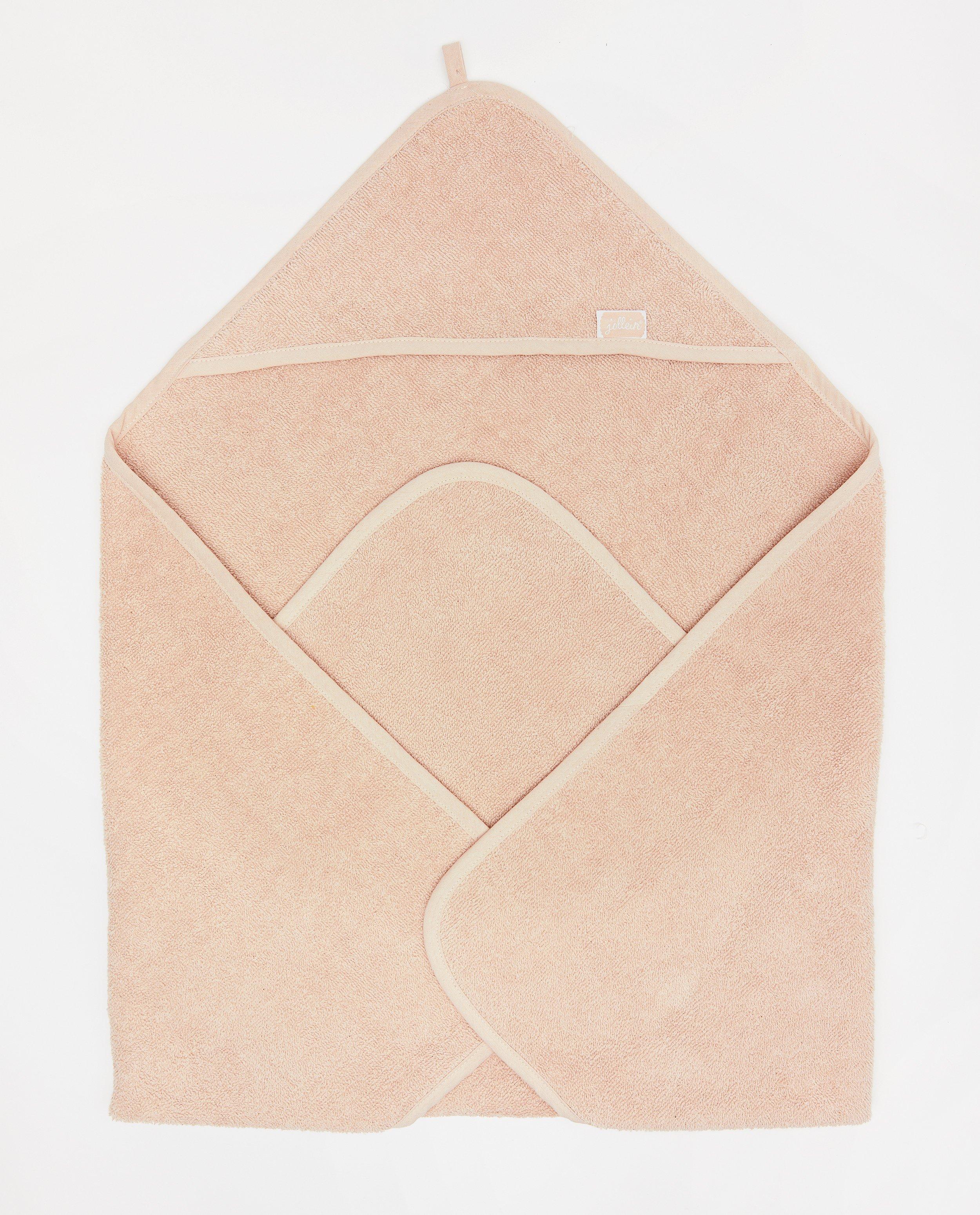 Accessoires pour bébés - Cape de bain rose Jollein