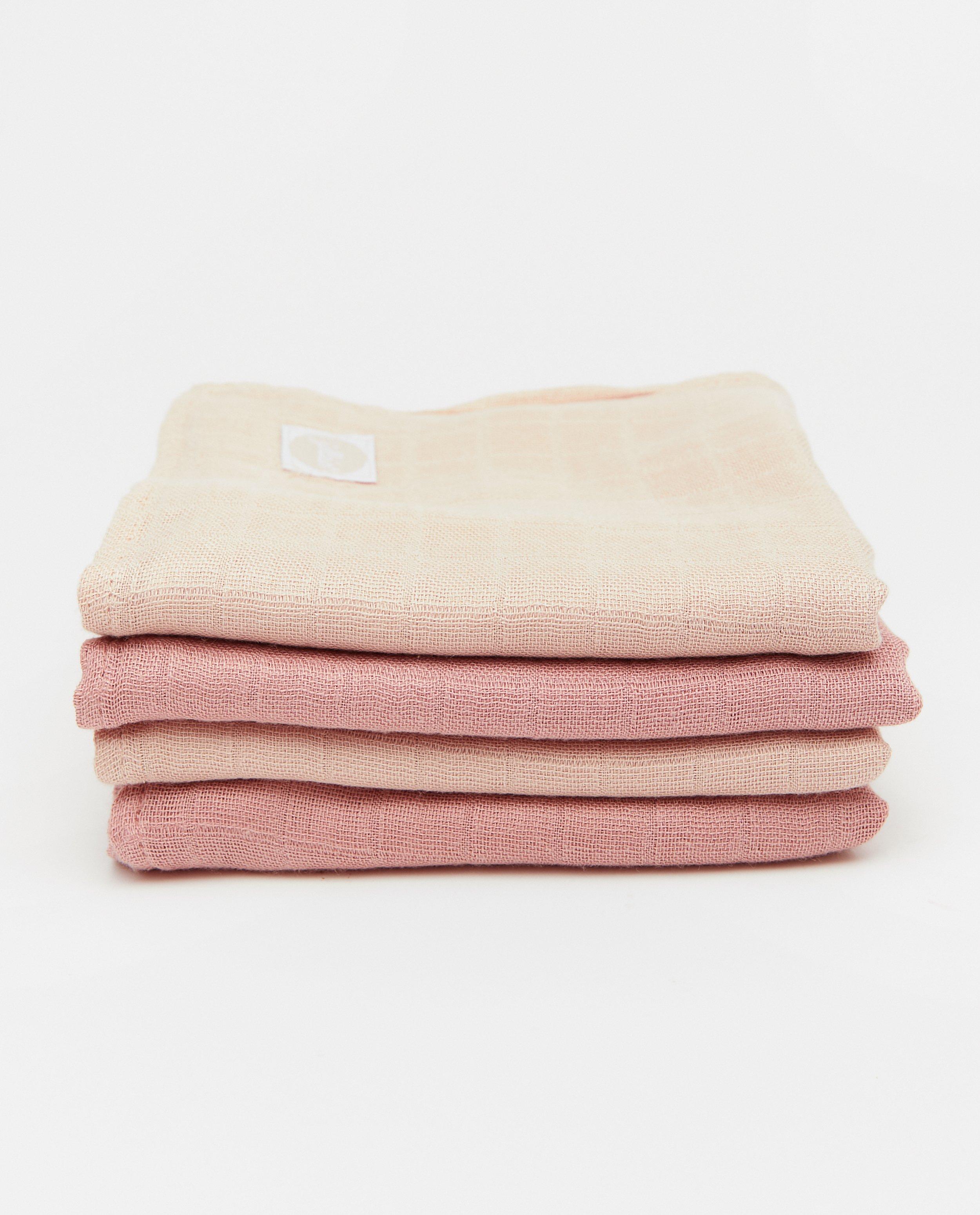 4 draps hydrophiles Jollein - en coton-bambou - Jollein